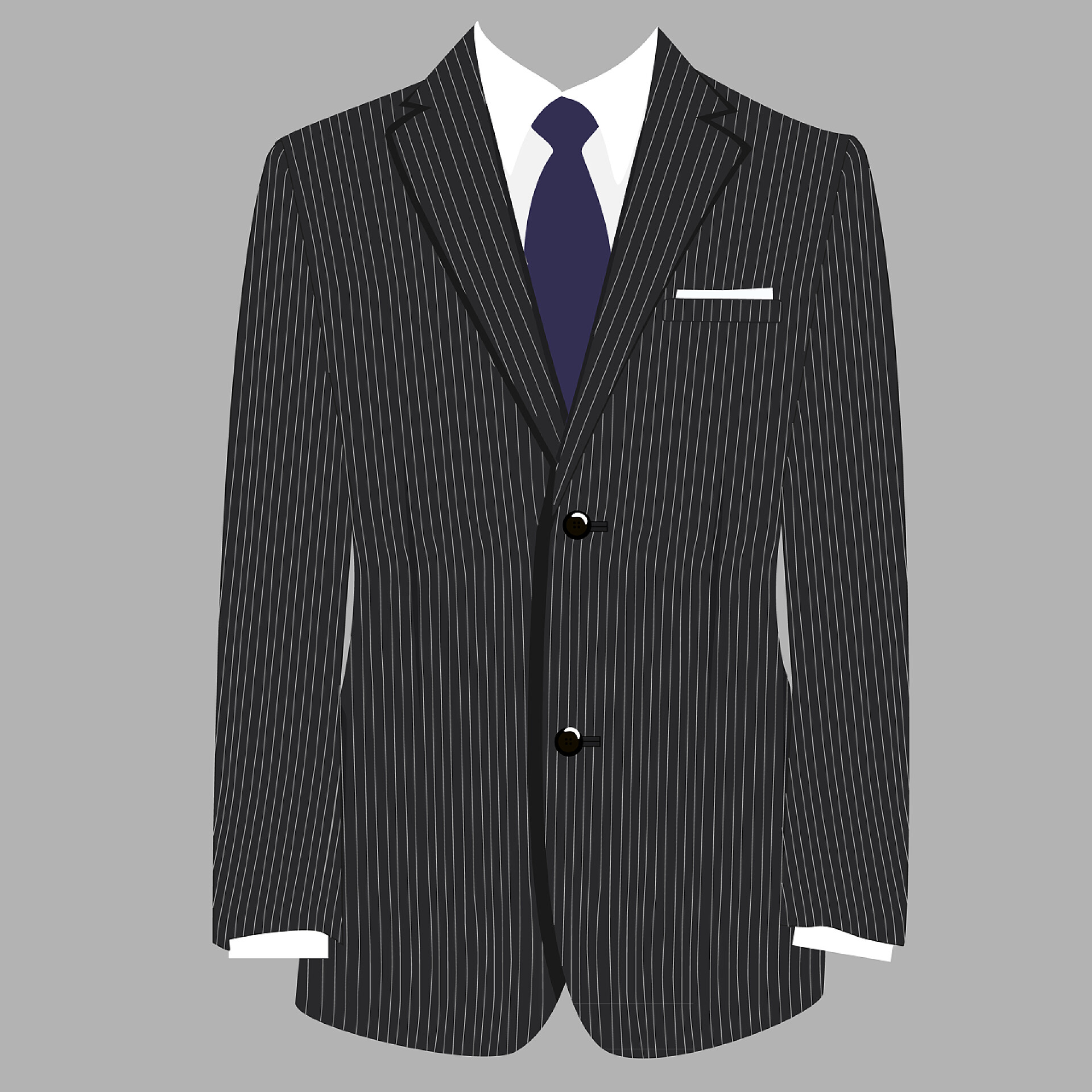 灰色背景上的男士西装西装男人光栅 