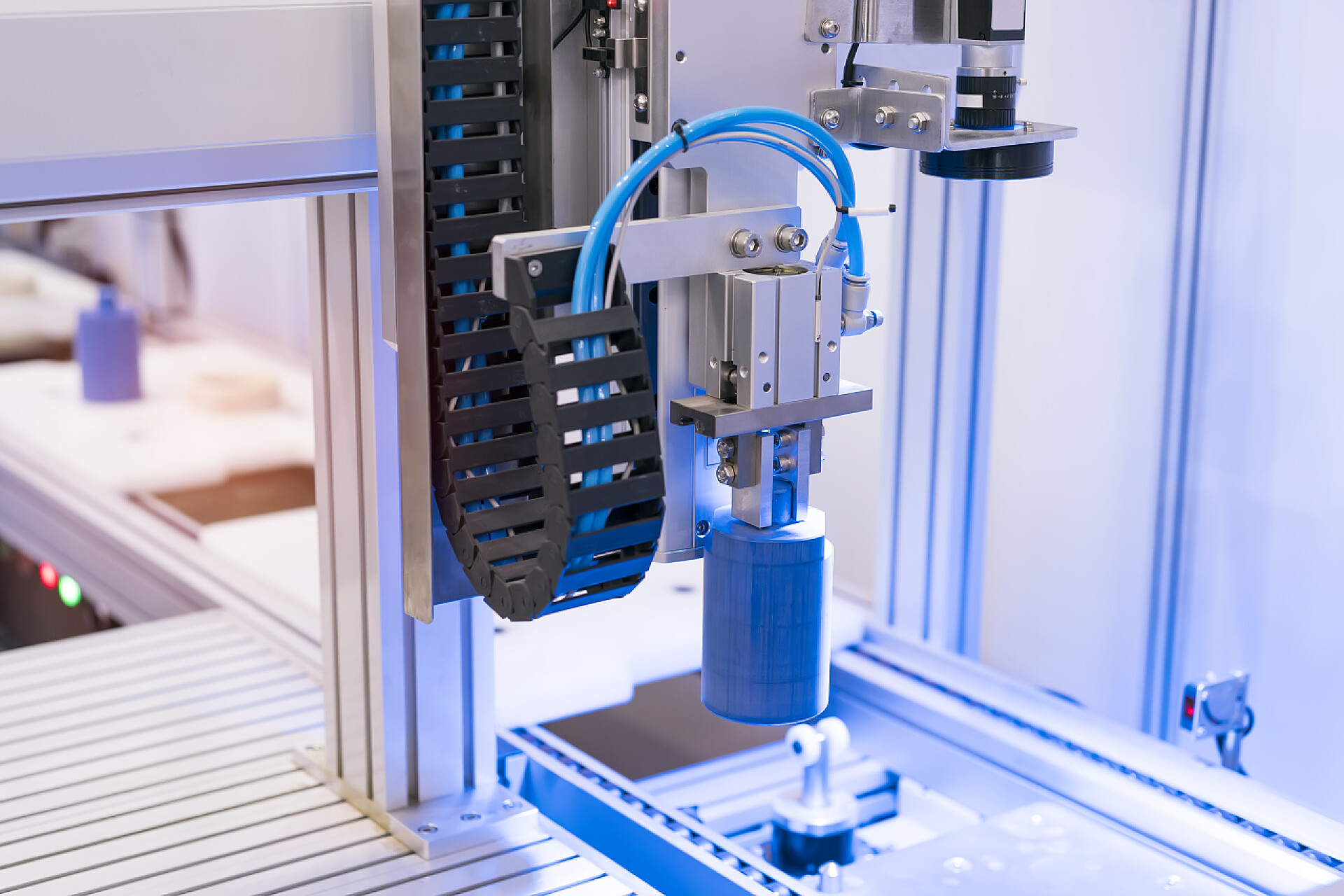 工作的流水线装置Intellegence工厂机器人视觉传感器摄像系统