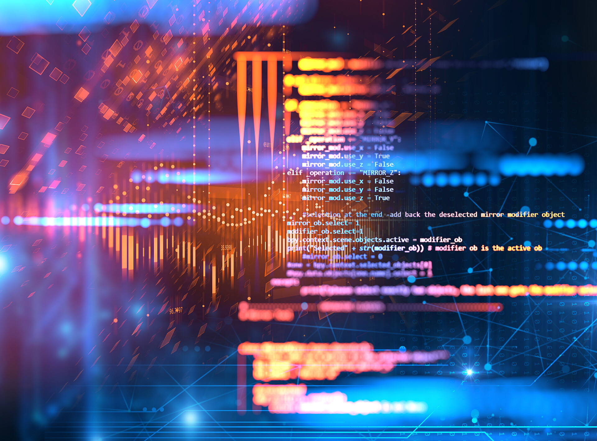 编辑代码的科技运行展览数据编程代码抽象技术背景的软件开发和计算机以股代息