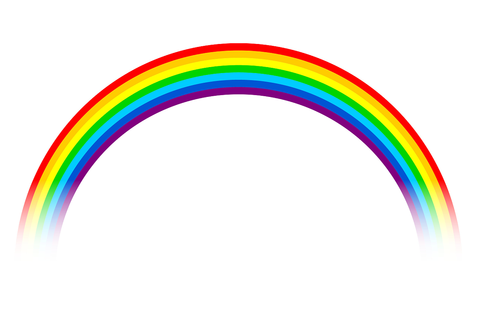 白色背景下的美丽彩虹彩虹例证, 白色背景.