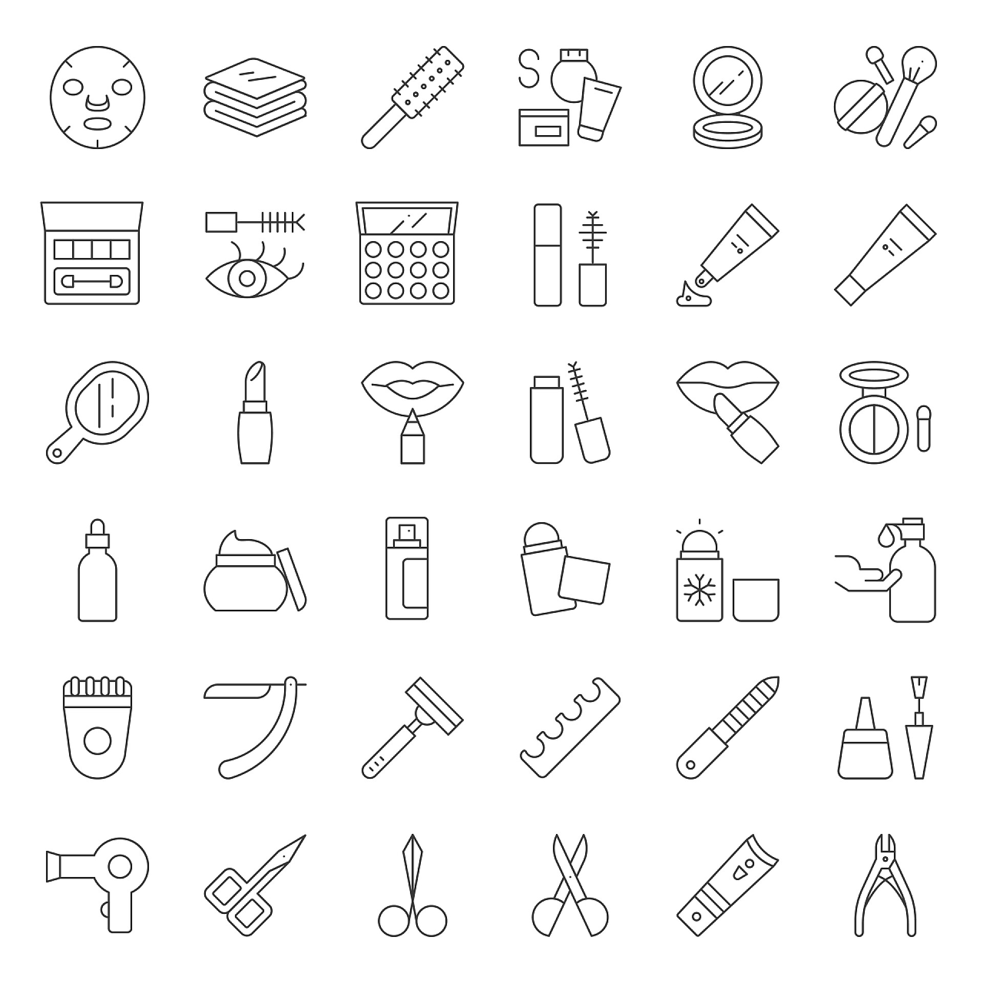 白色背景下的素描图片