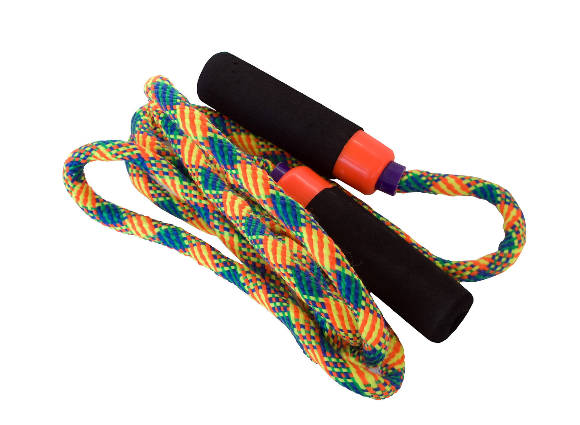 白色背景上的绳子跳过绳索