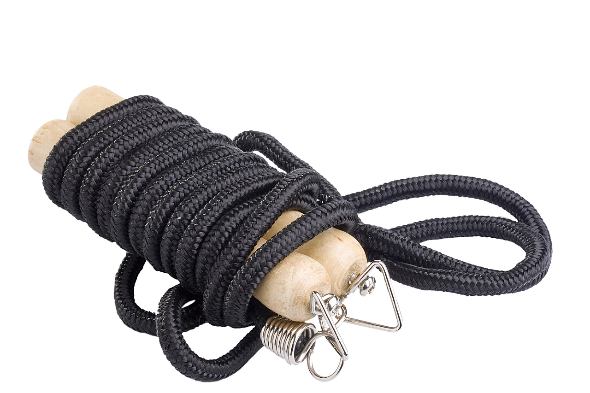 白色背景上的跳绳跳绳