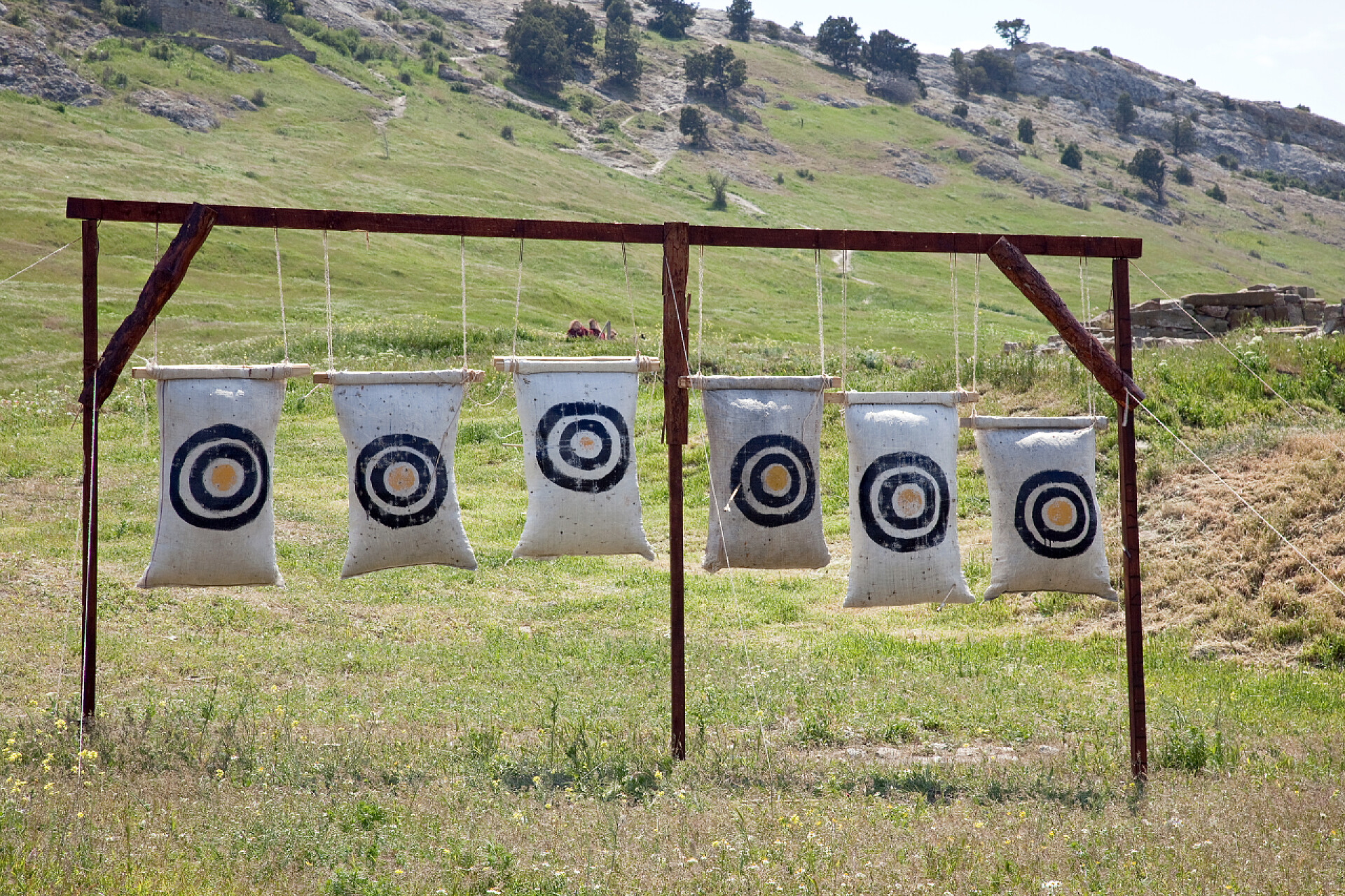 户外的训练射击场目标