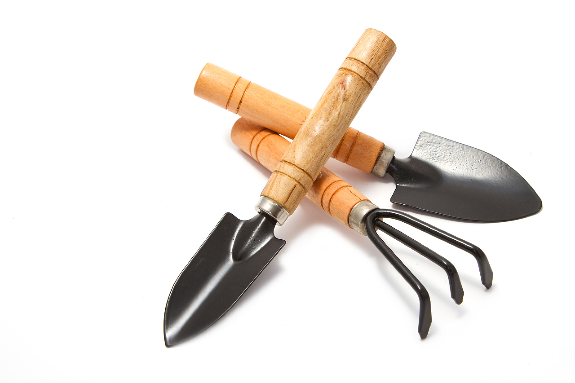 白色背景的园艺工具园艺工具