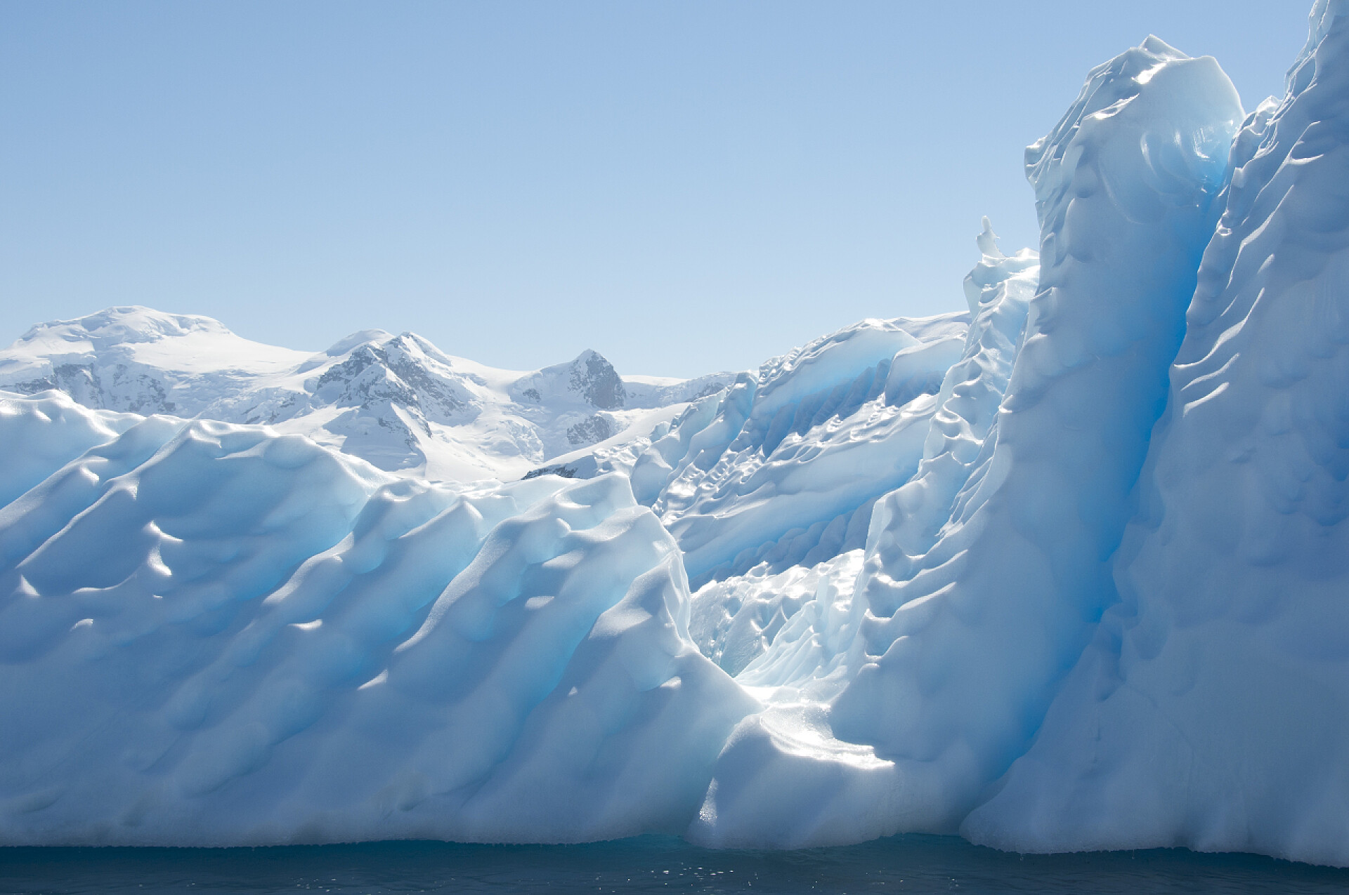 南极海的冰山在南极海的冰山