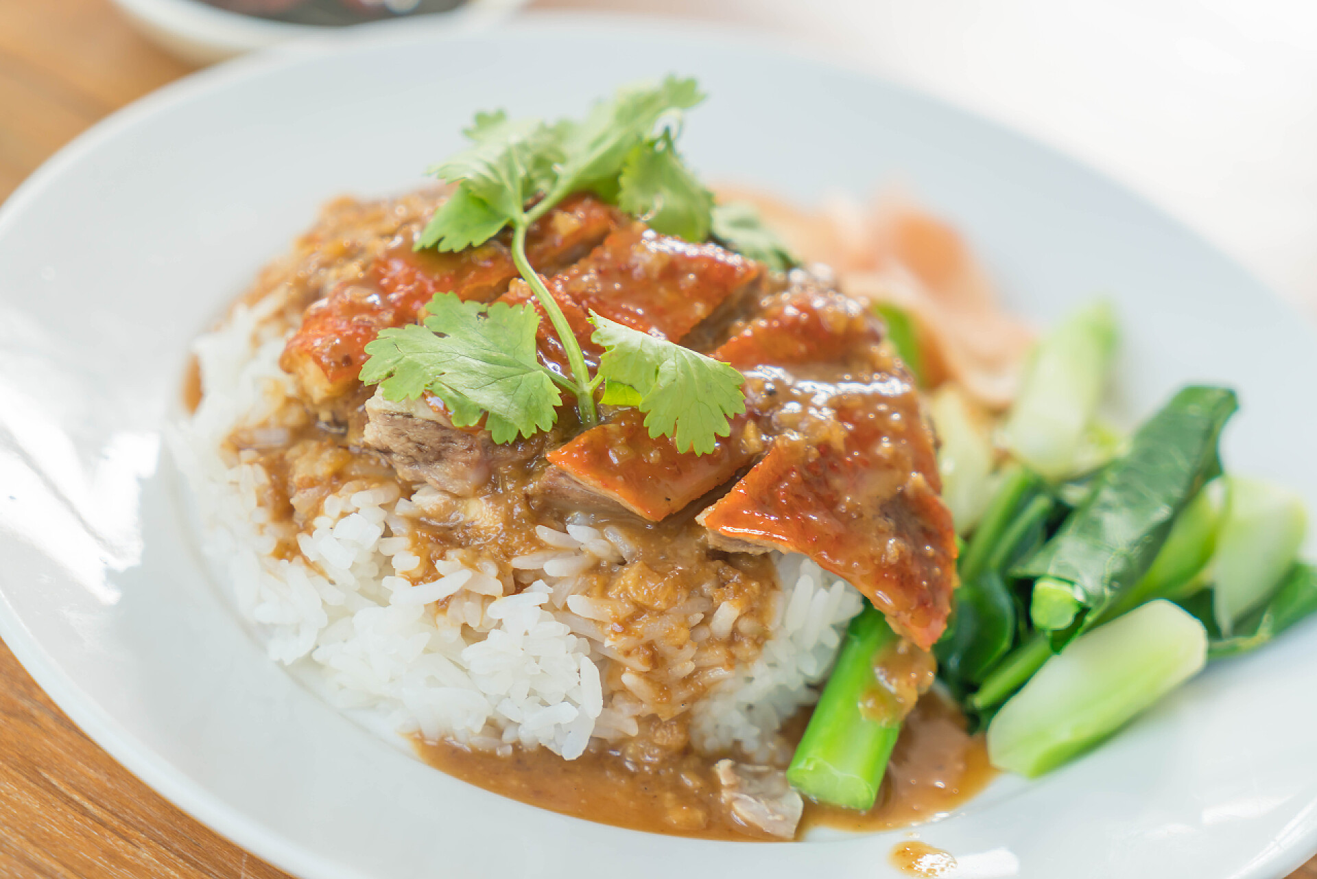 鸡排米饭烧的鸭饭