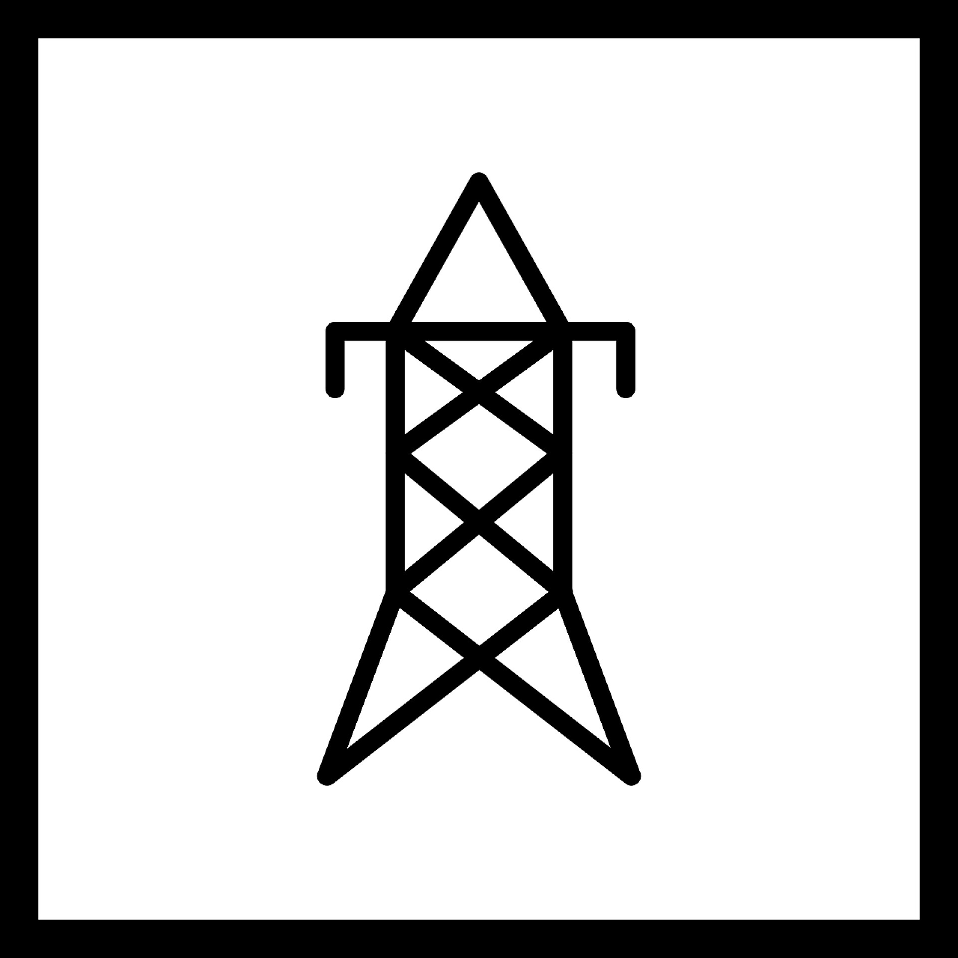 个人和商业用途的插图插图 电塔图标