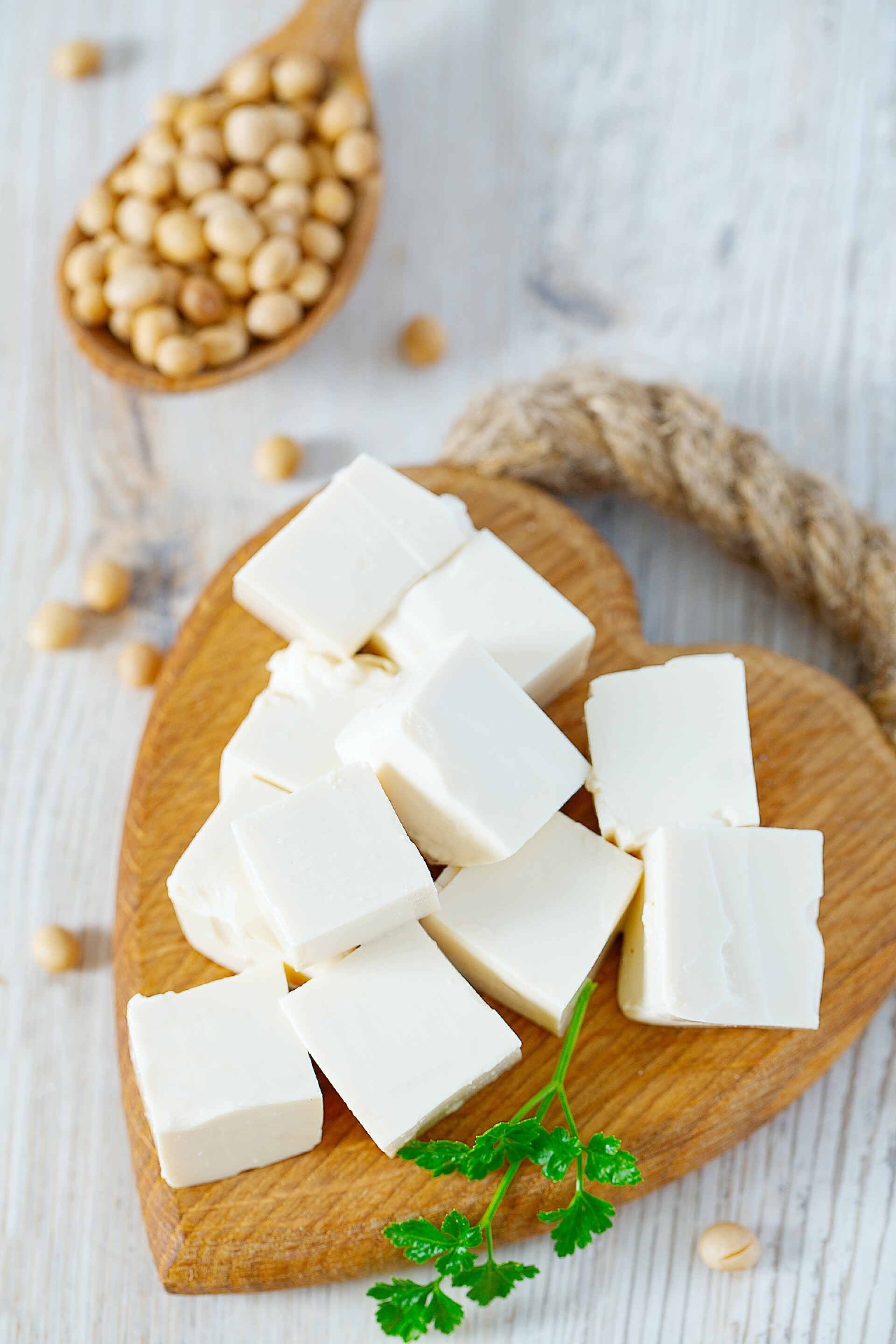 放在盘子里的新鲜豆腐奶酪新鲜豆腐奶酪景观