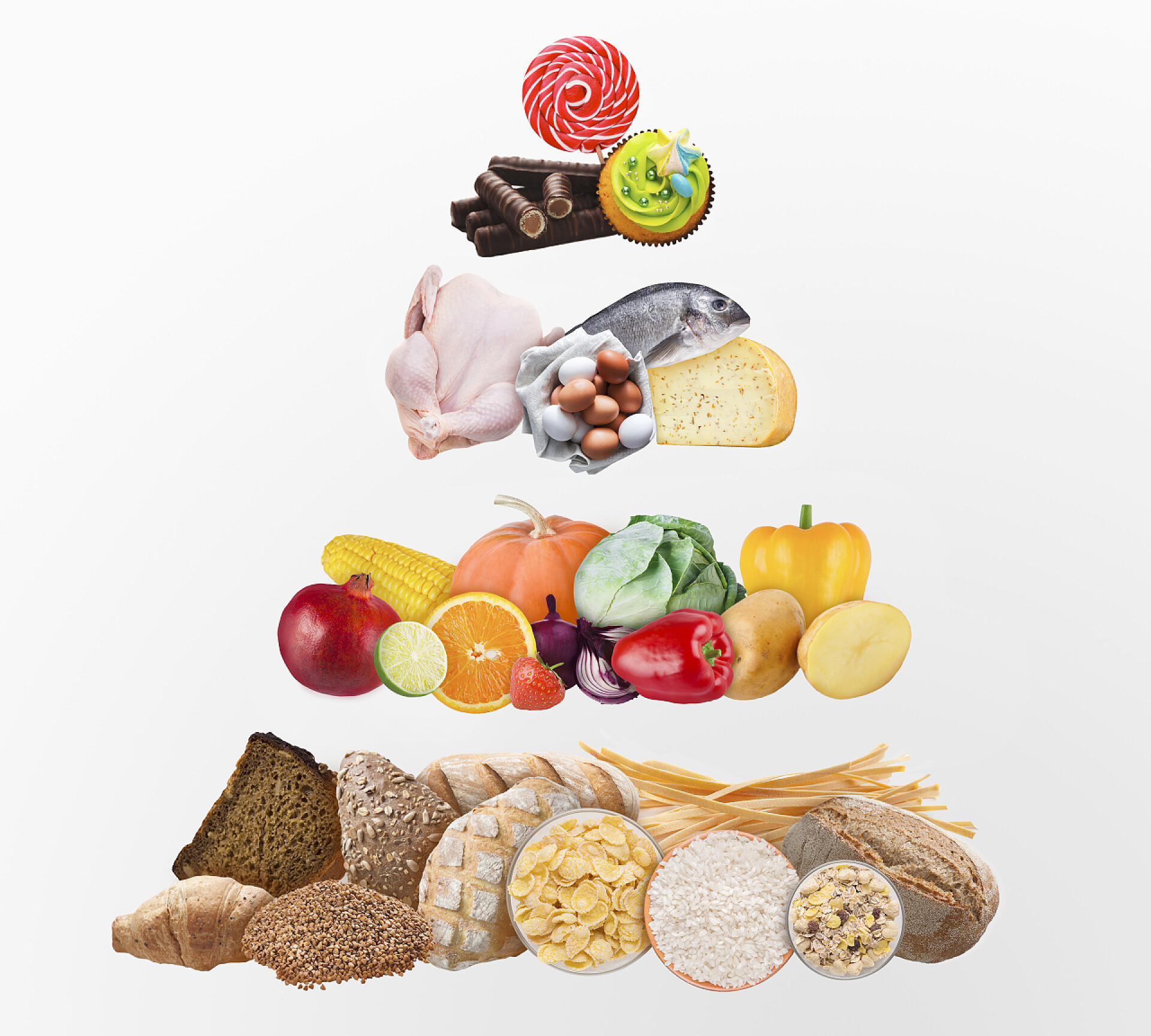 健康饮食食物金字塔健康饮食概念