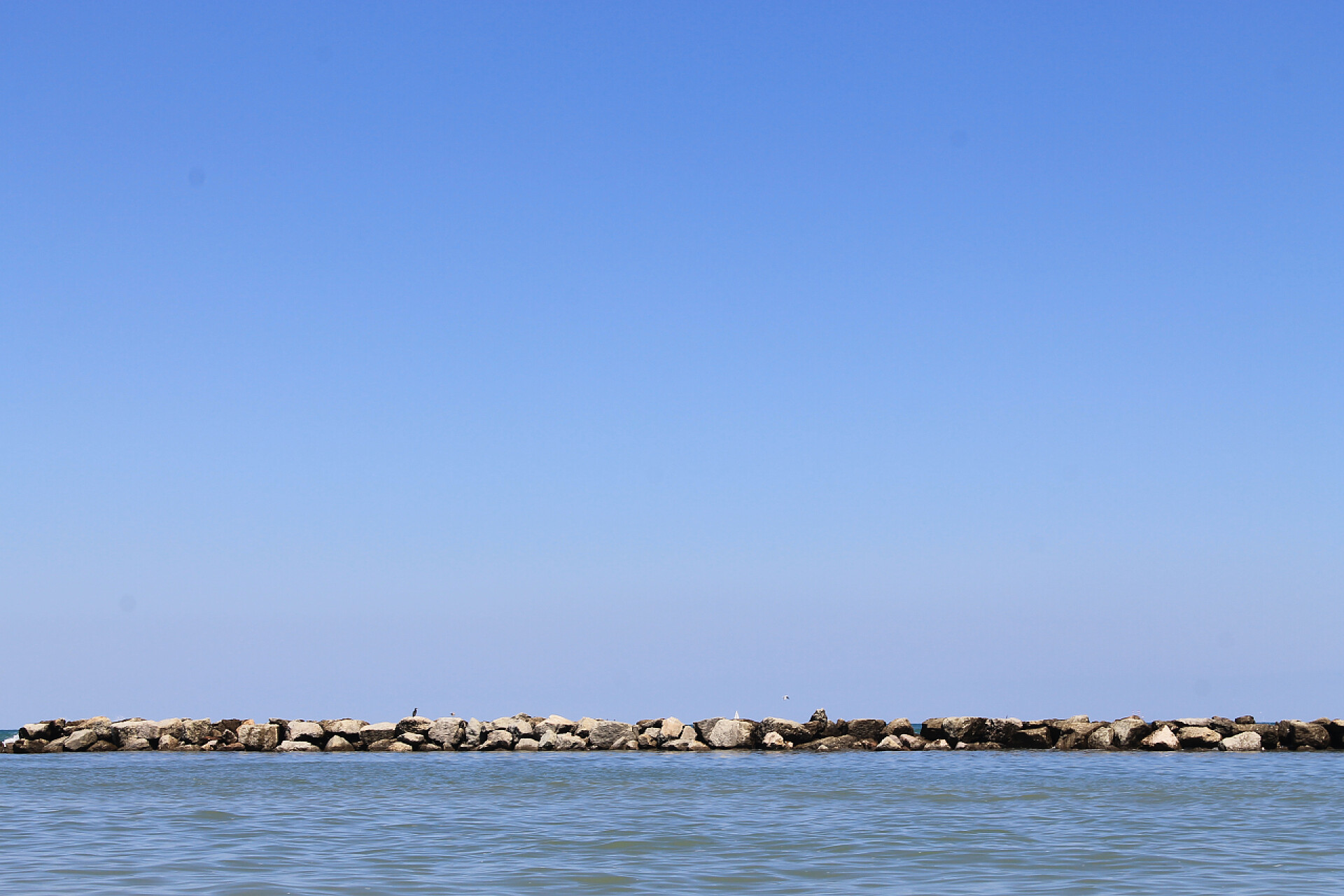 美丽的户外全景图意大利风景天空和亚得里亚海