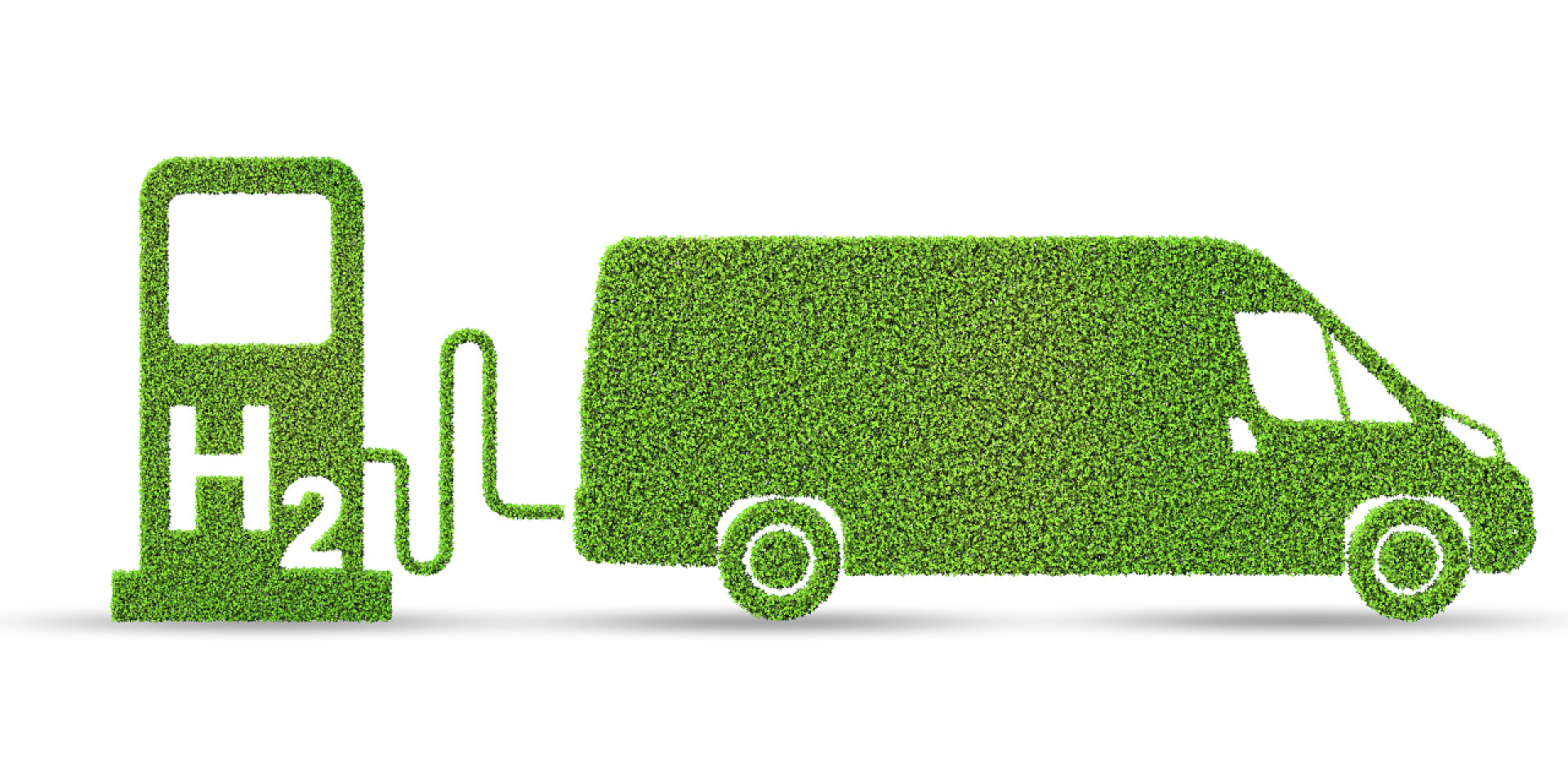 节能宣传周3D渲染氢汽车概念