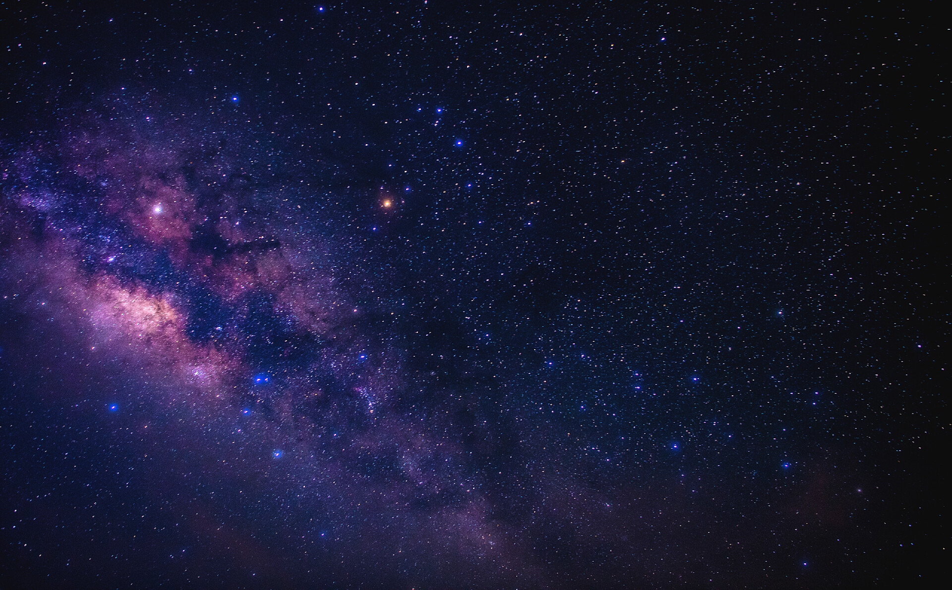 黑色背景中美丽的银河银河银河之美