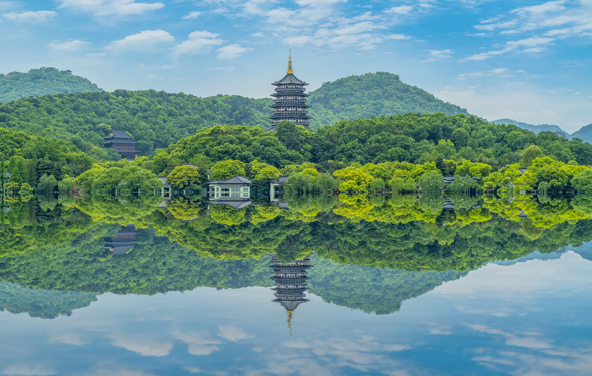 西湖宝塔花园建筑西湖宝塔花园建筑