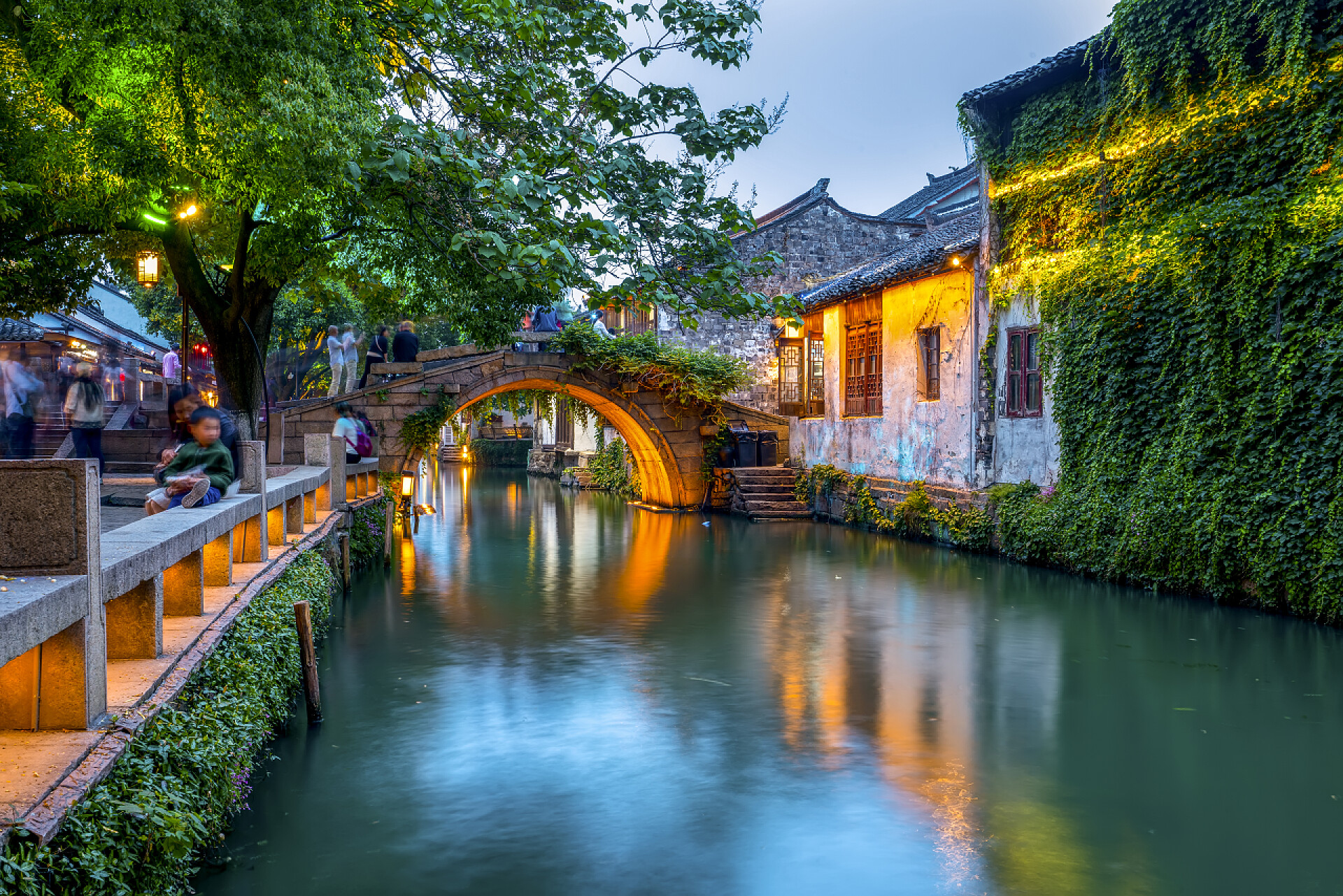 苏州周庄古镇景观苏州舟庄古镇的住宅