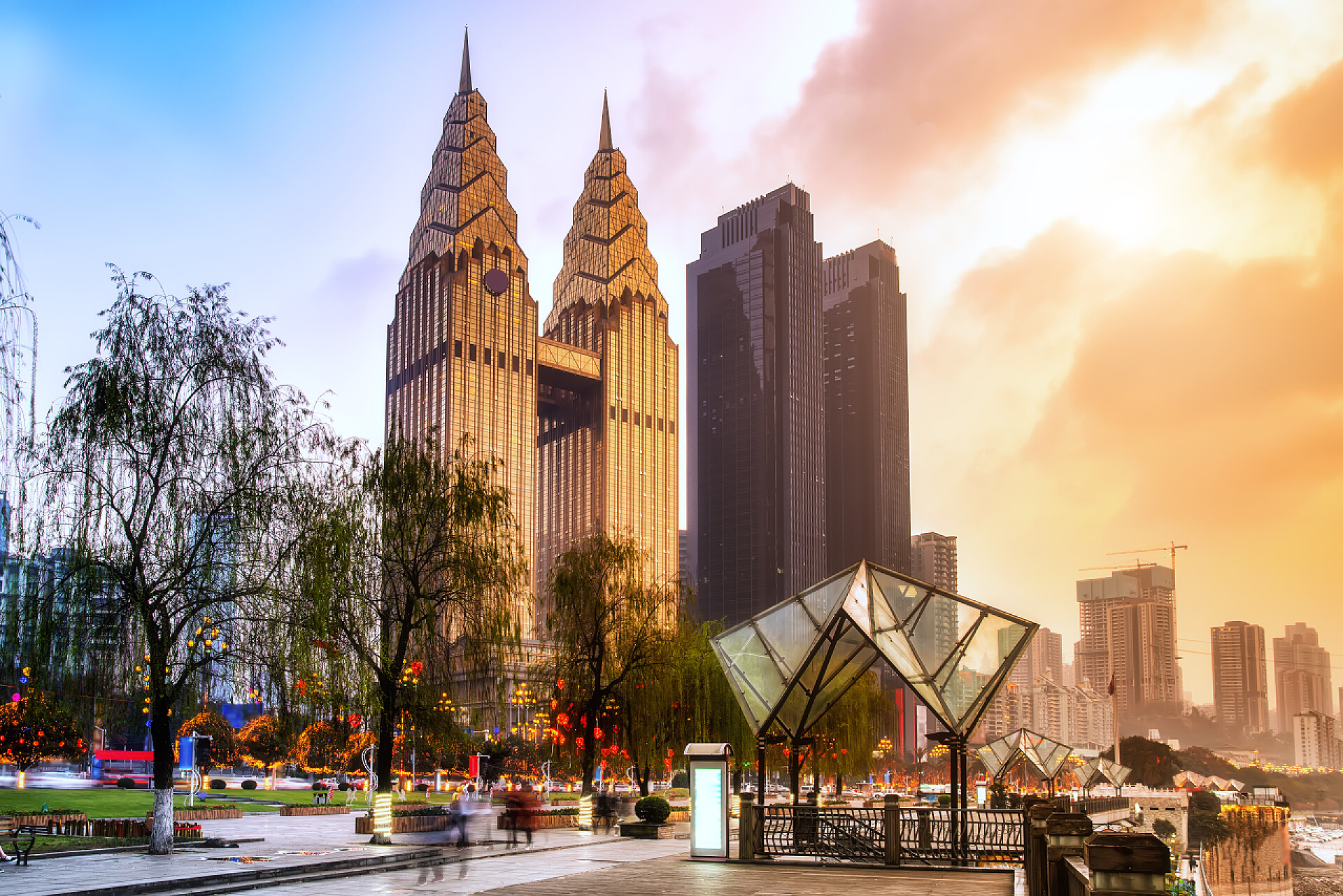 重庆市建筑景观重庆市建筑景观与天际线