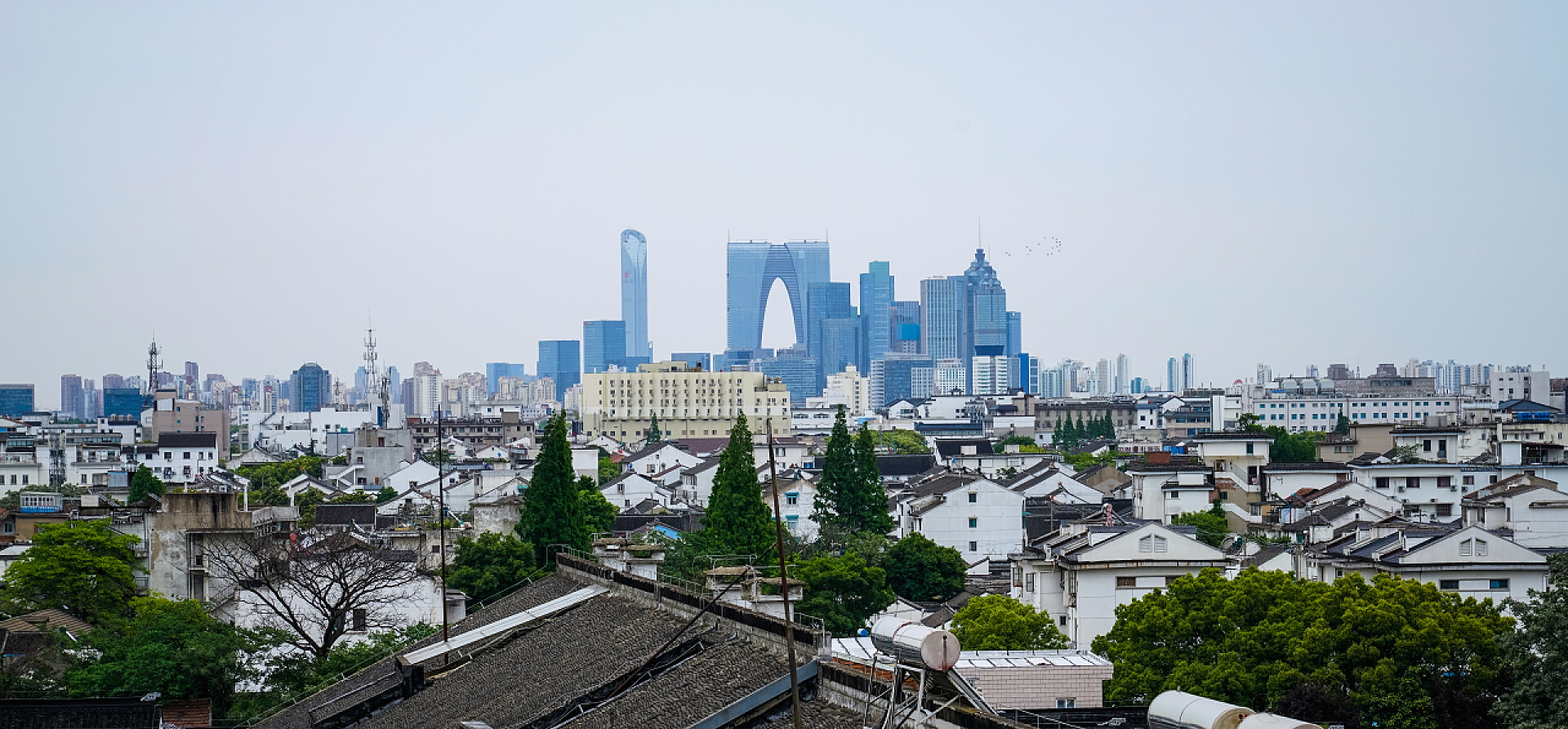 苏州新旧城市对比图苏州新城旧城比较、苏州比较、苏州东门比较