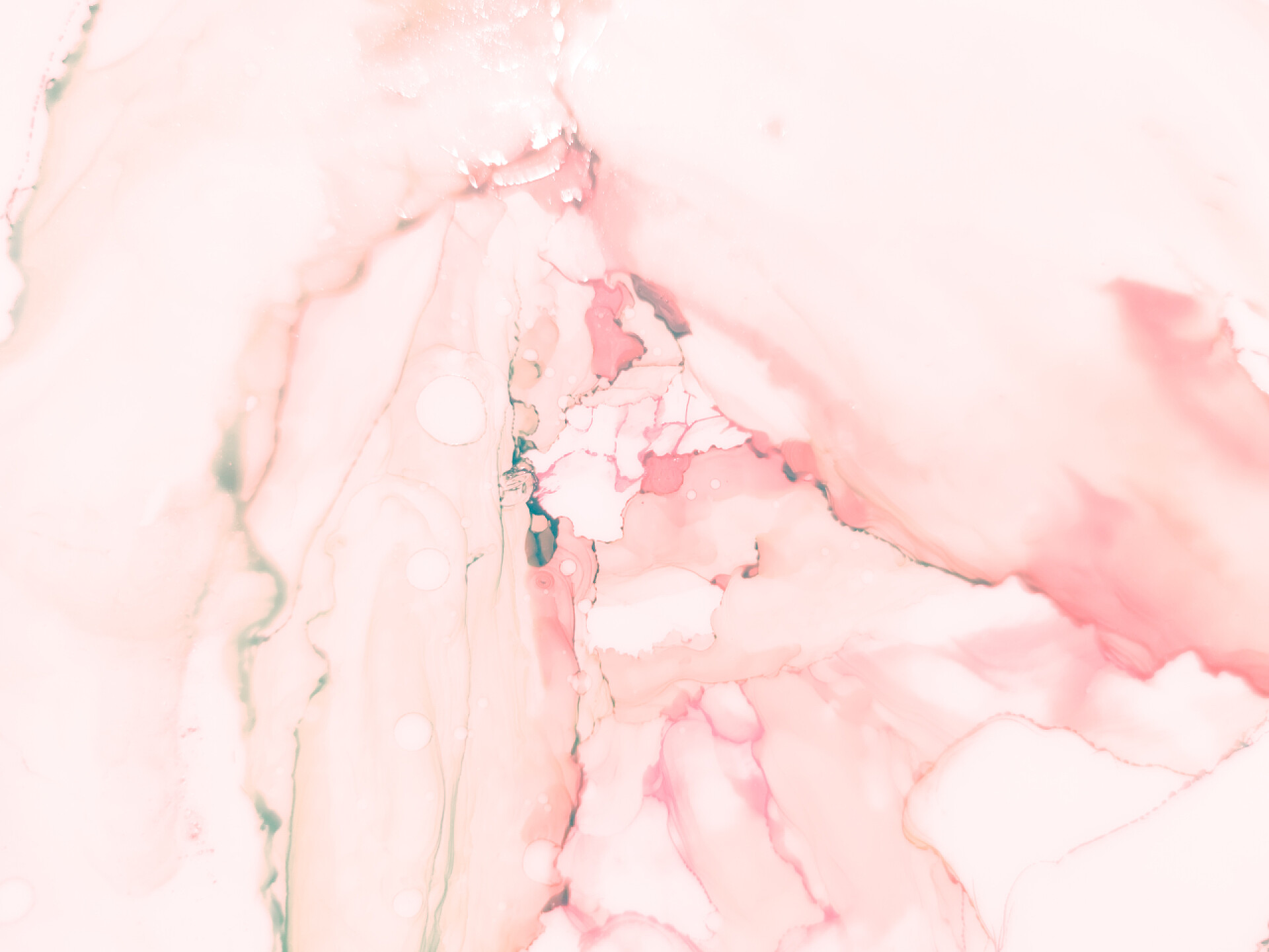 粉色的大理石自然纹理背景柔和的春天墨水壁纸。酒精水墨 