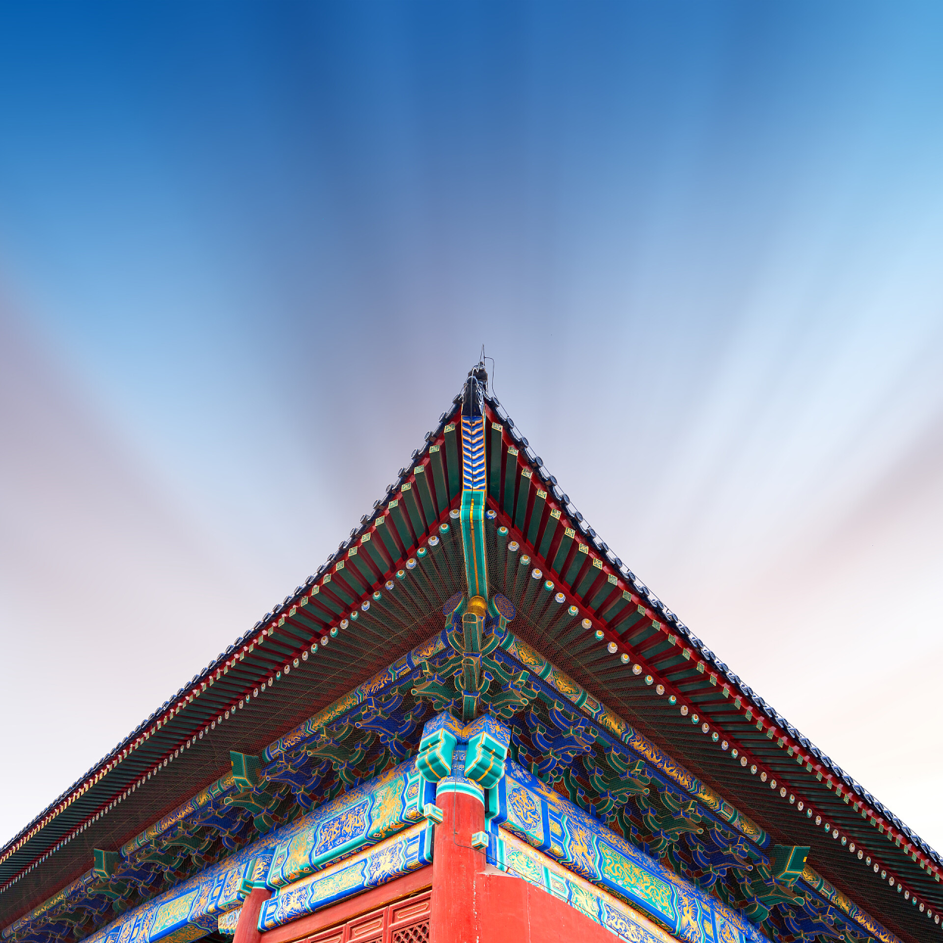 北京古代建筑瓦房北京一个被禁城市的内部建筑的细节