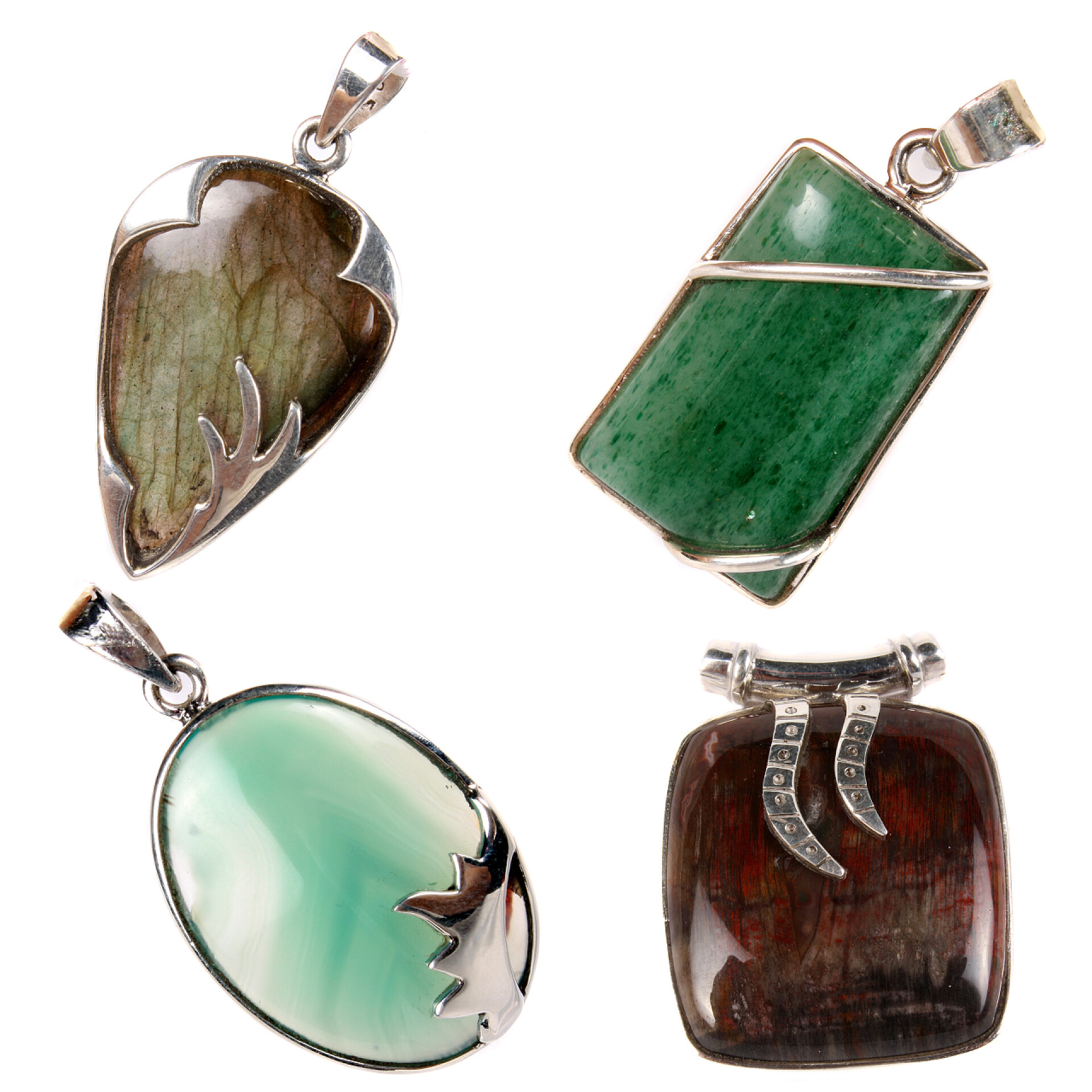 银吊坠时尚单品玉石珠宝