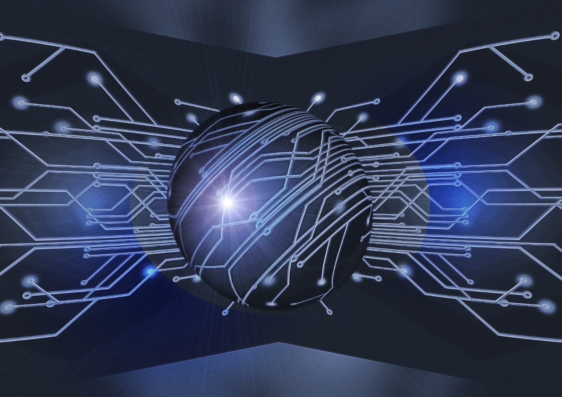 科技电子科技配备线条