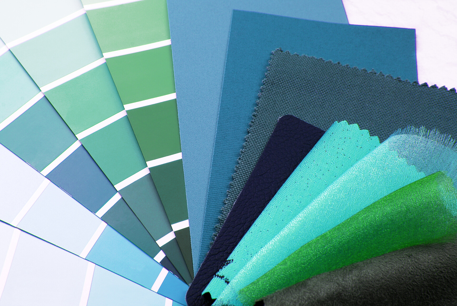 服装材料和色卡装饰规划内饰纹理颜色样本特写