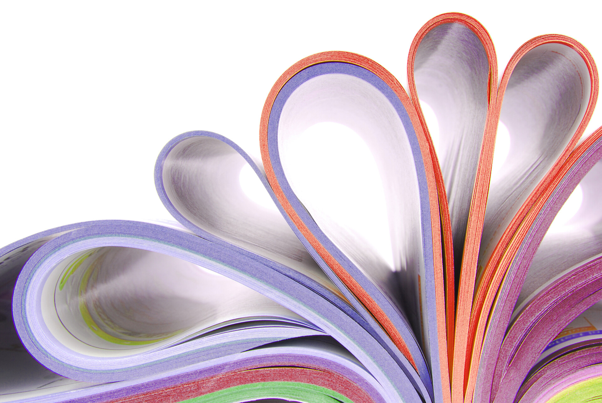 弯曲的课本折叠的目录书本文具