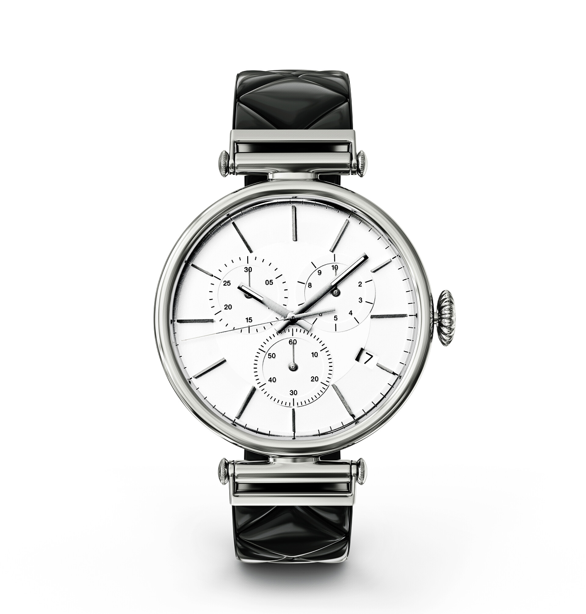 在白色背景上孤立的手表服饰