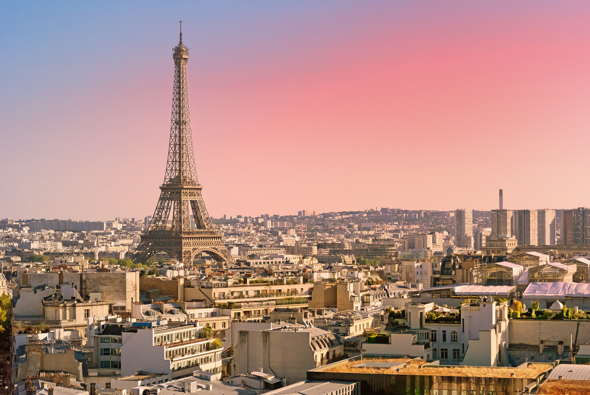 艾菲尔铁塔巴黎的凯旋门外国建筑