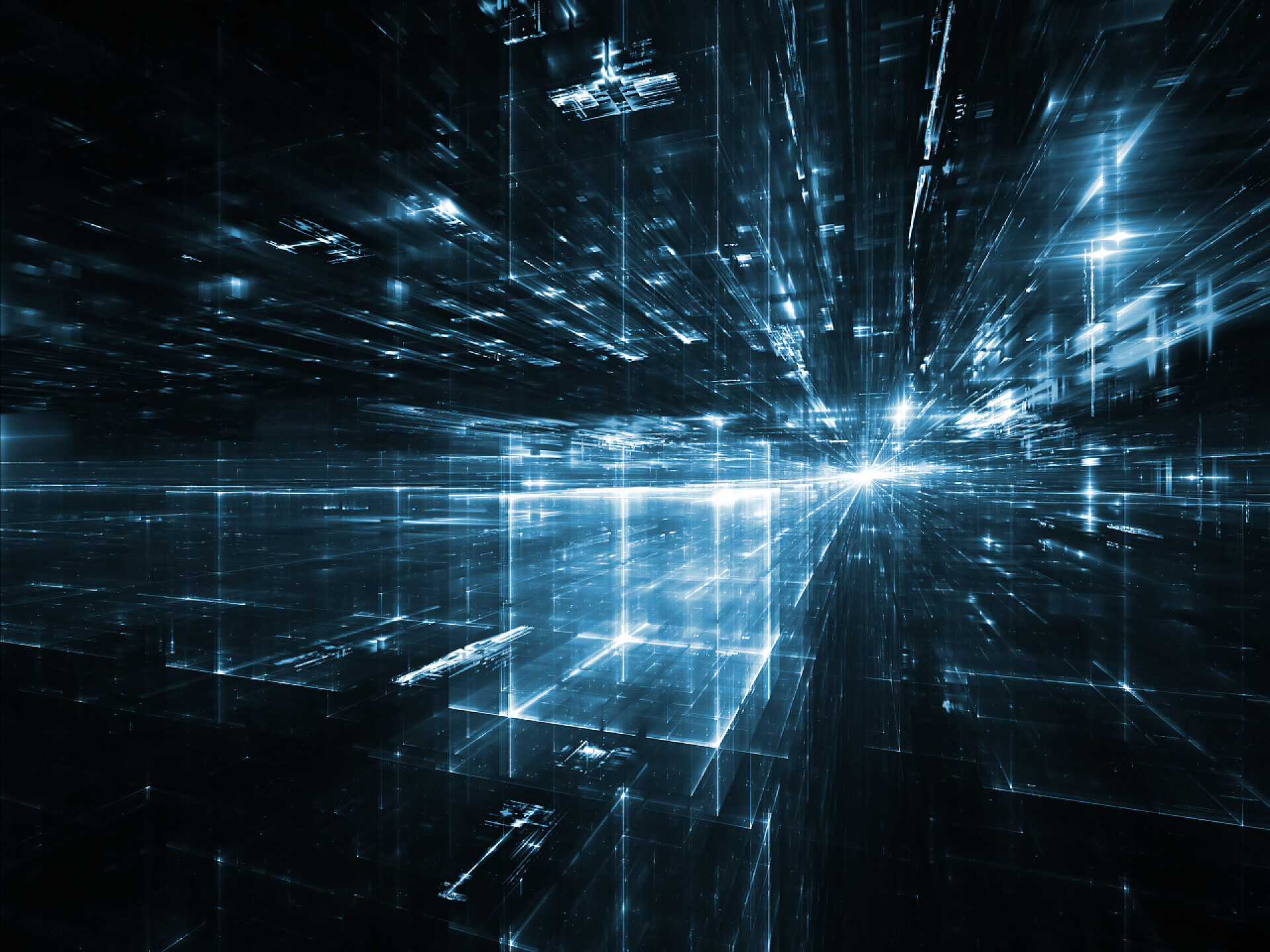 三维空间概念背景设计技术市灯系列。设计组成技术分形纹理作为隐喻在科学、技术设计和想象力的主题