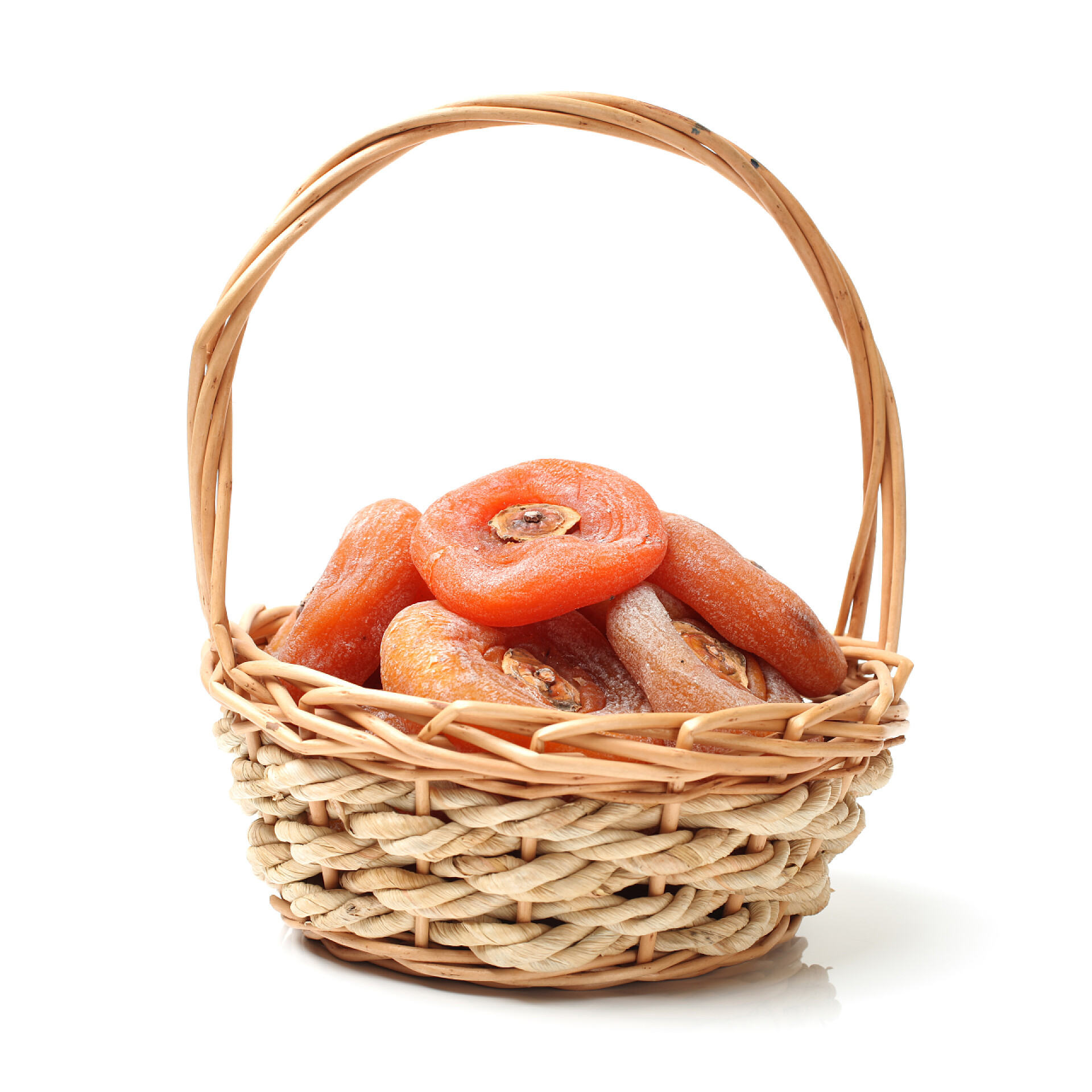 柿饼篮子背景水果