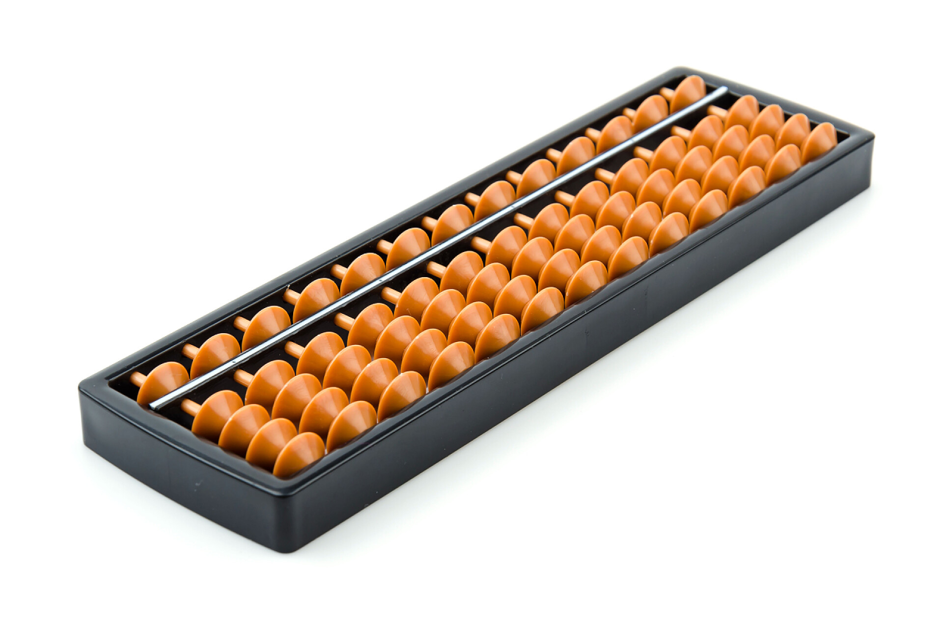 白色背景上的算盘