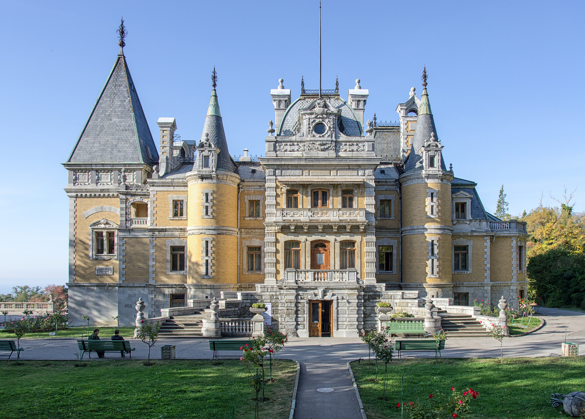 城市建筑乌克兰克里米亚.马桑德拉城堡