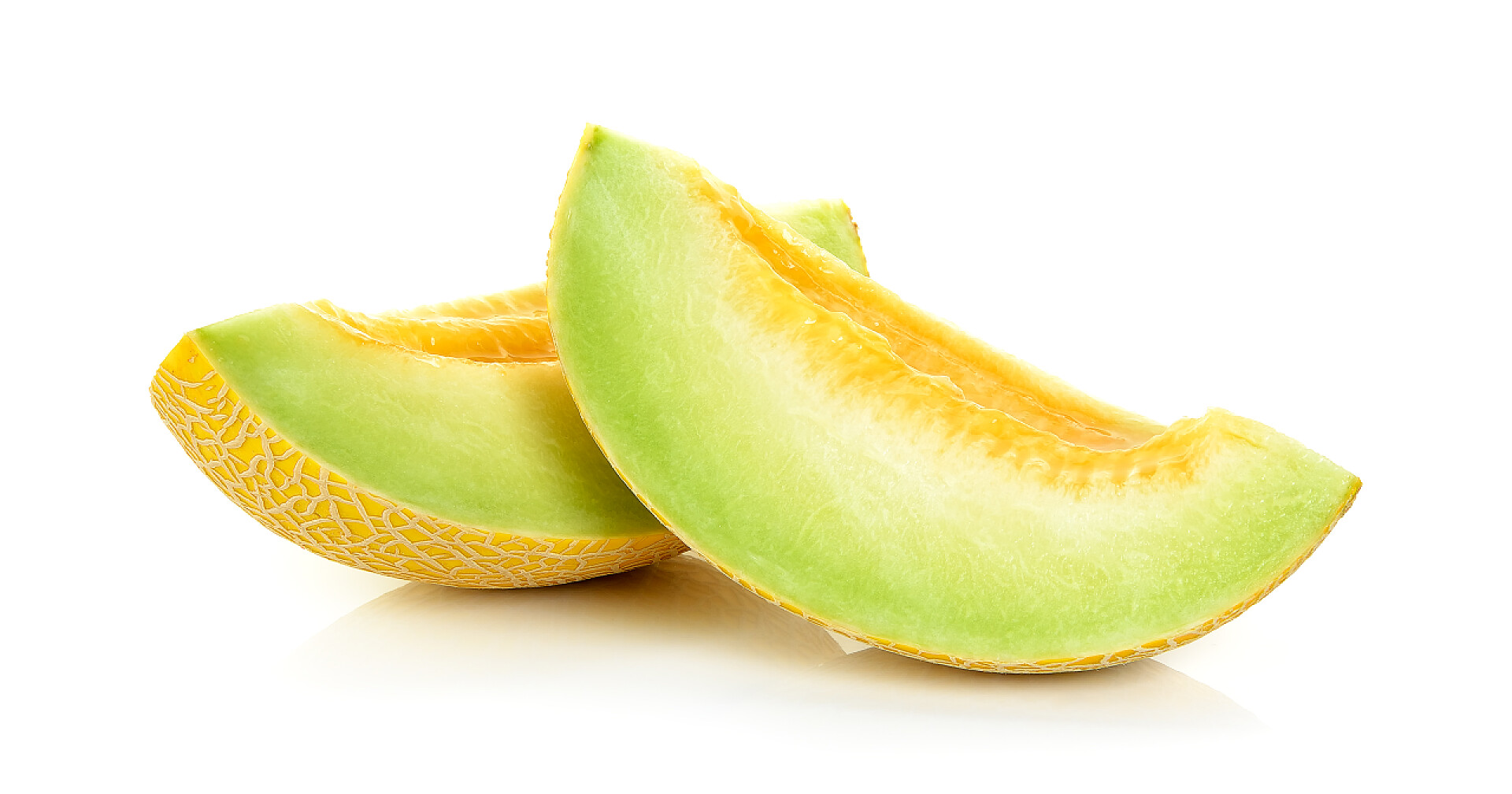 营养均衡白色背景上的哈密瓜水果