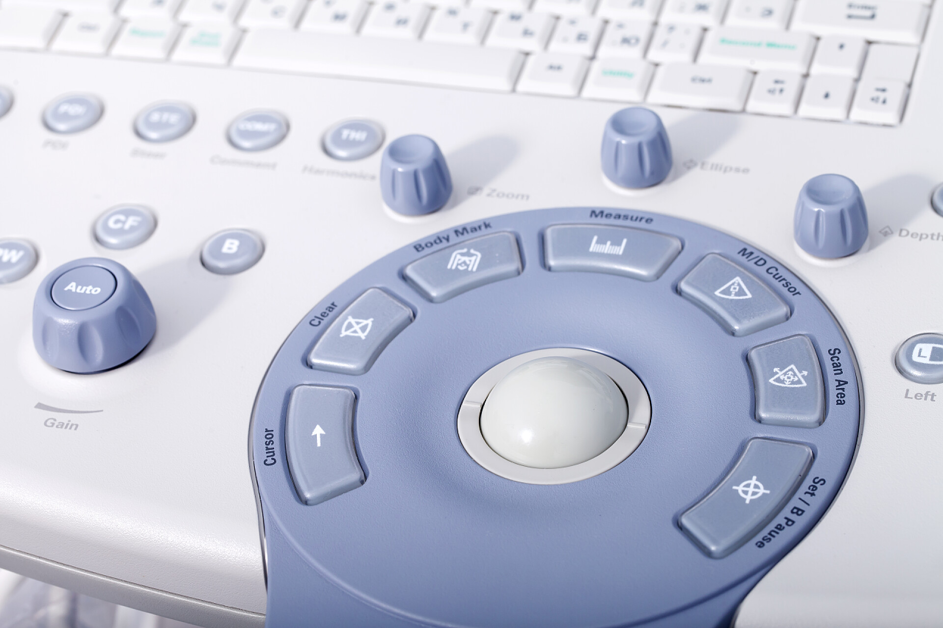 医疗设备背景特写超声波机医疗健康