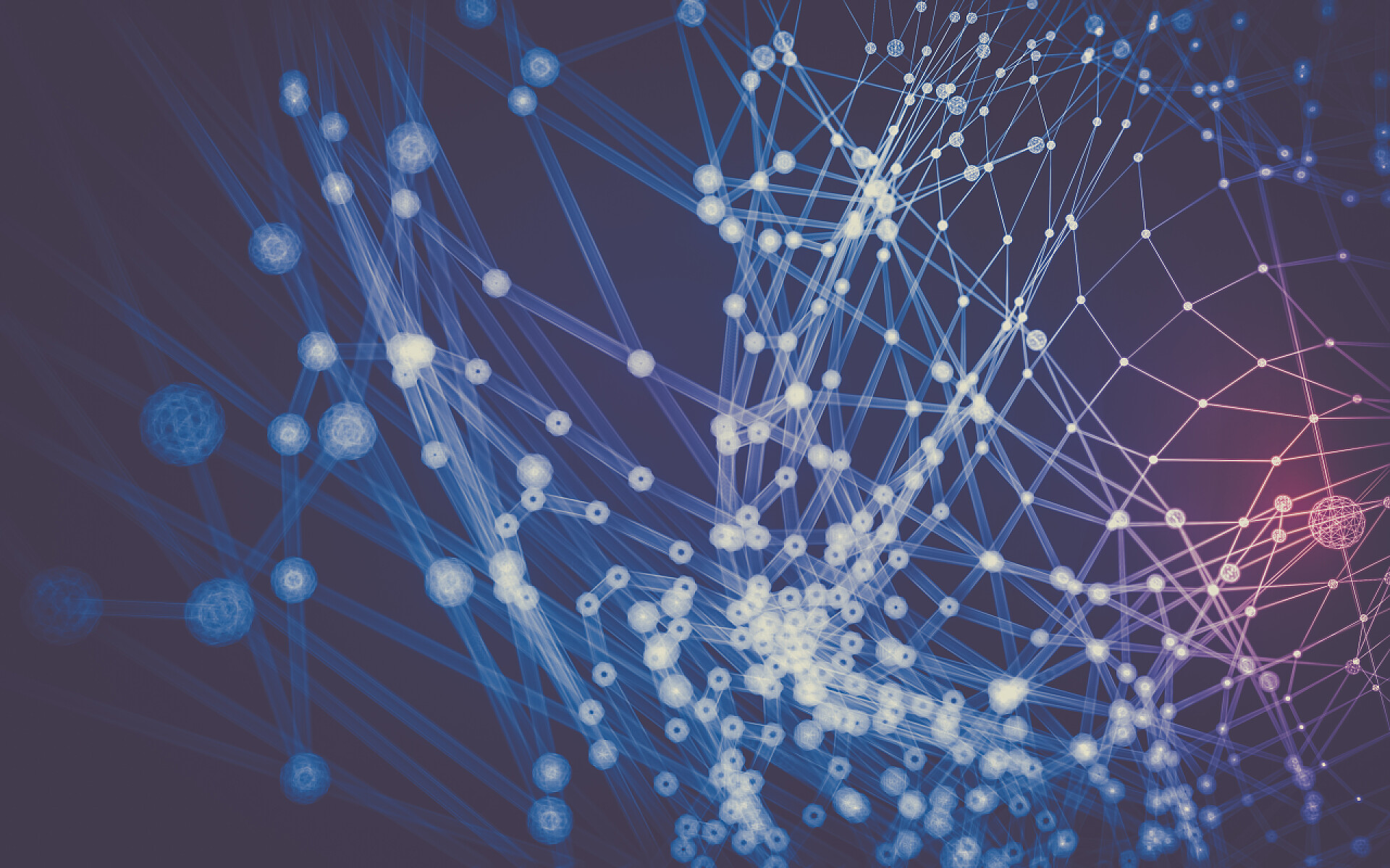 科技抽象的多边形空间的点和线背景