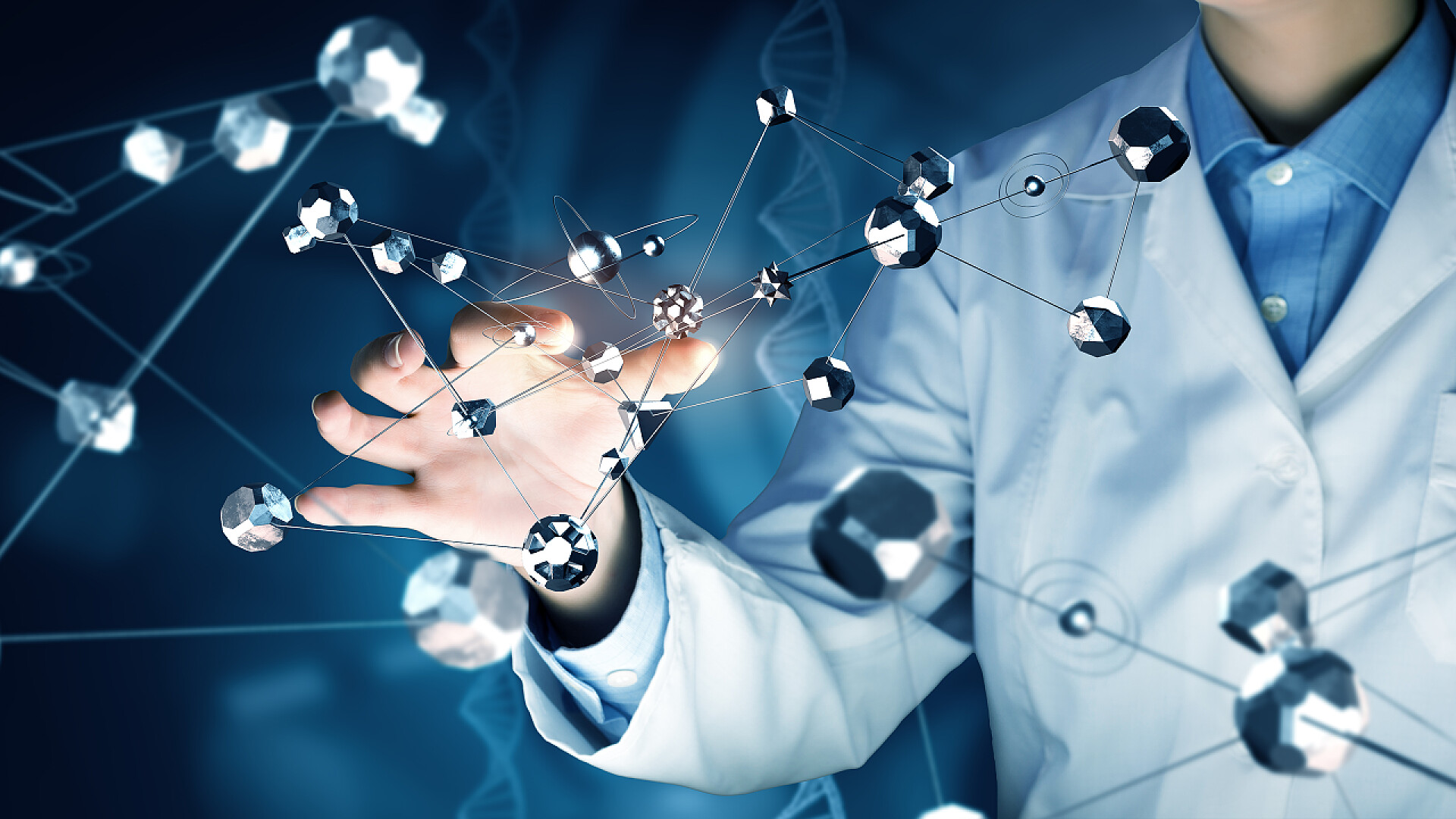 医药科研医疗分子结构模型