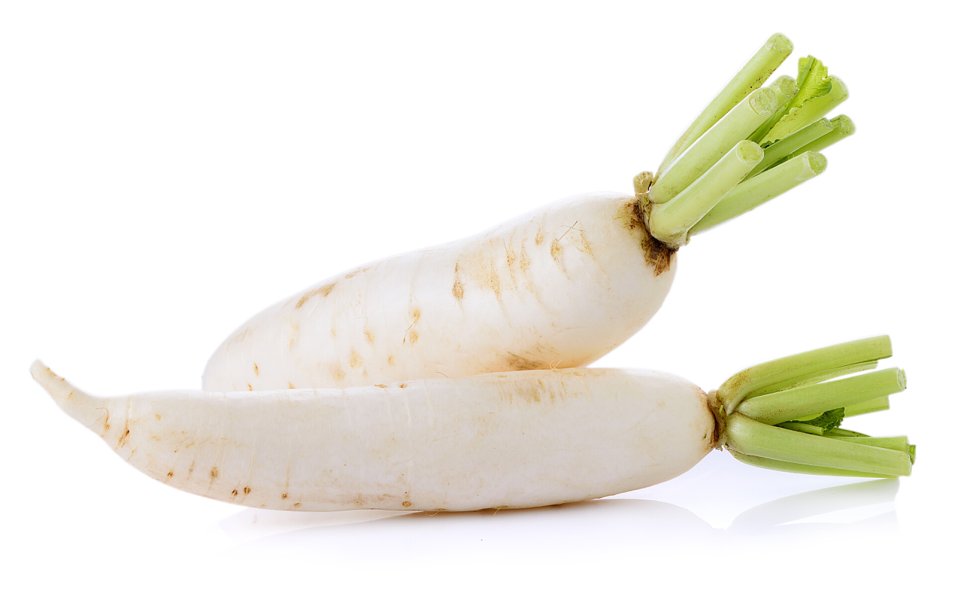 蔬菜孤立在白色背景上的白萝卜