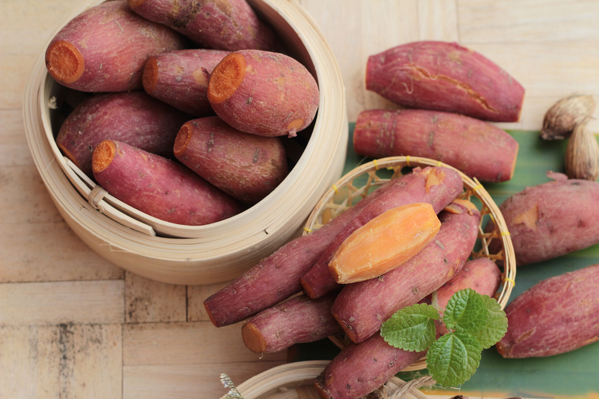 新鲜美味的红薯食物