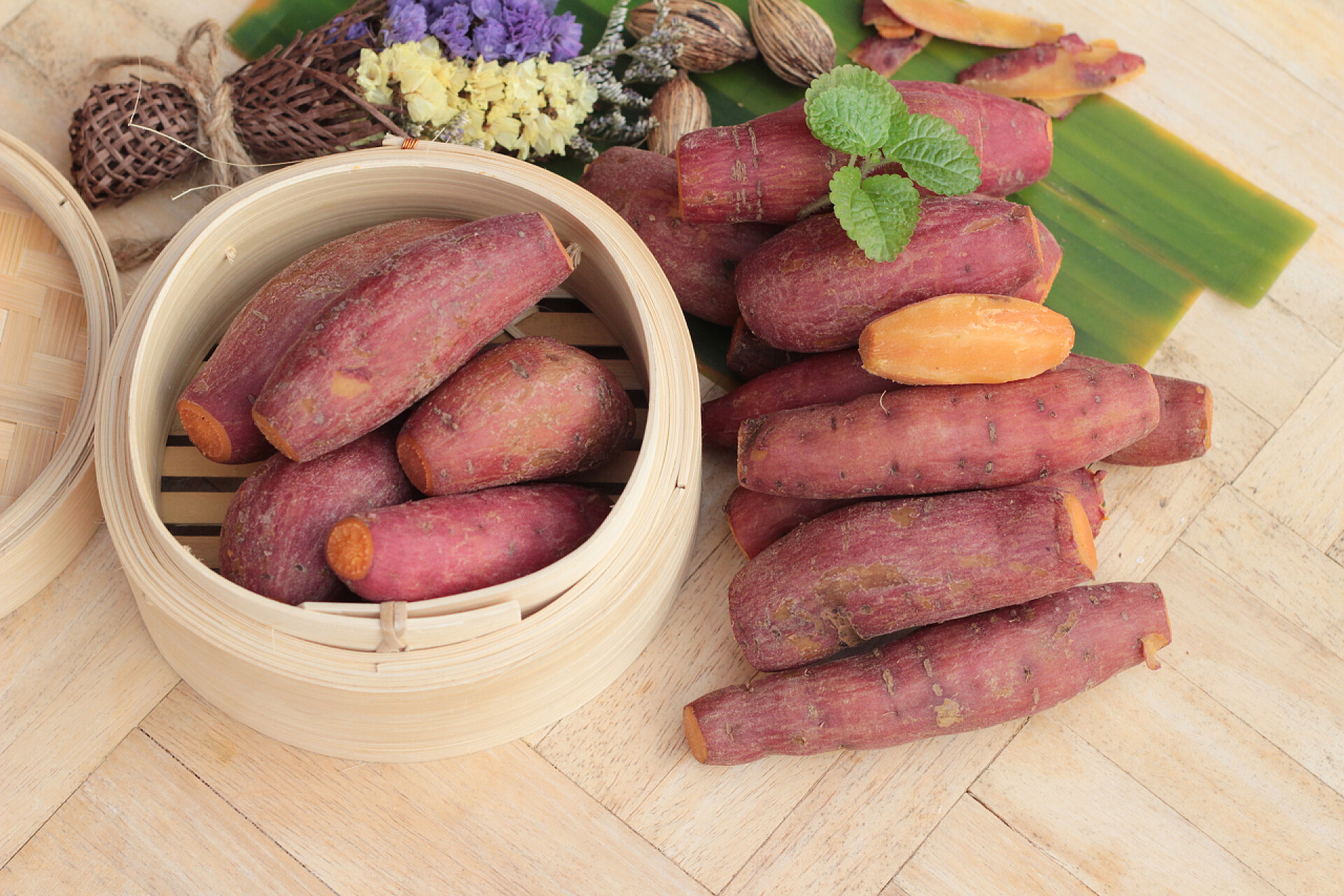 新鲜美味的红薯食物