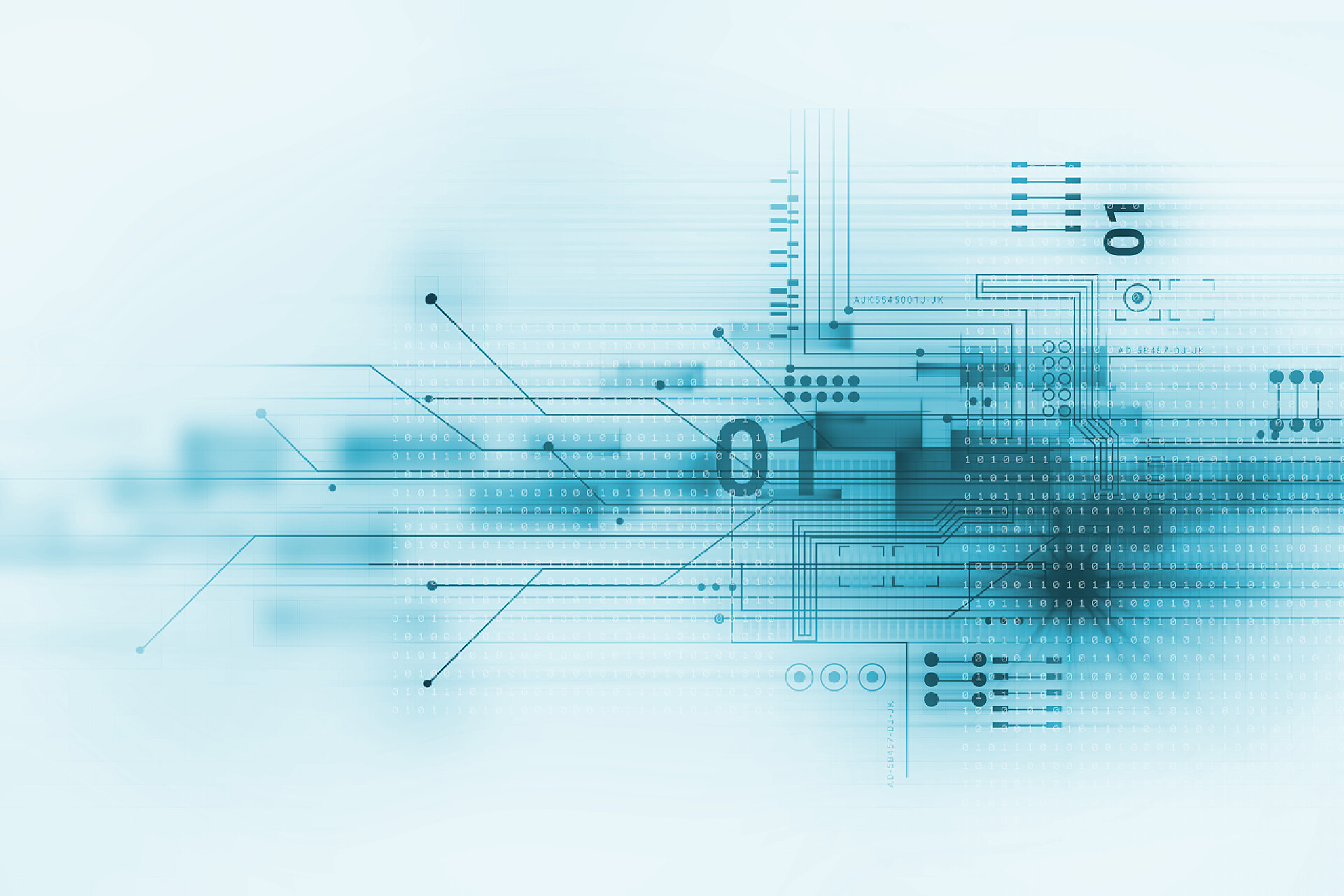 蓝色几何抽象技术与科学背景