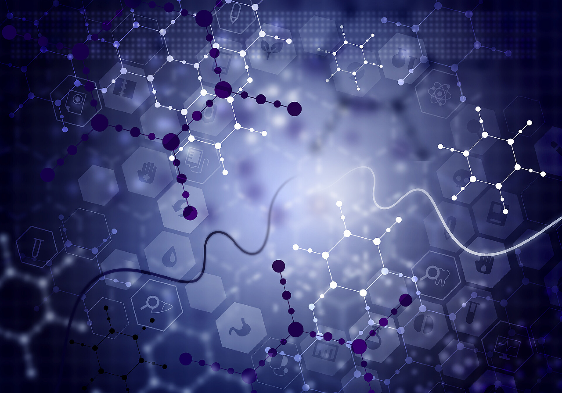 医疗健康医学和健康的概念分子基因