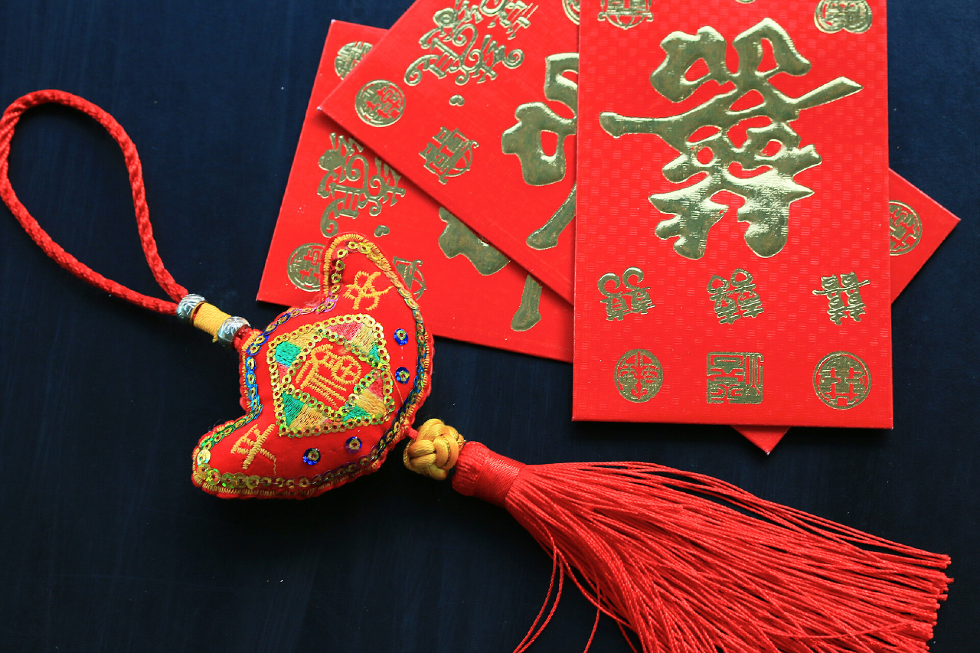 中国农历春节新年节日结婚乔迁红包平安挂坠