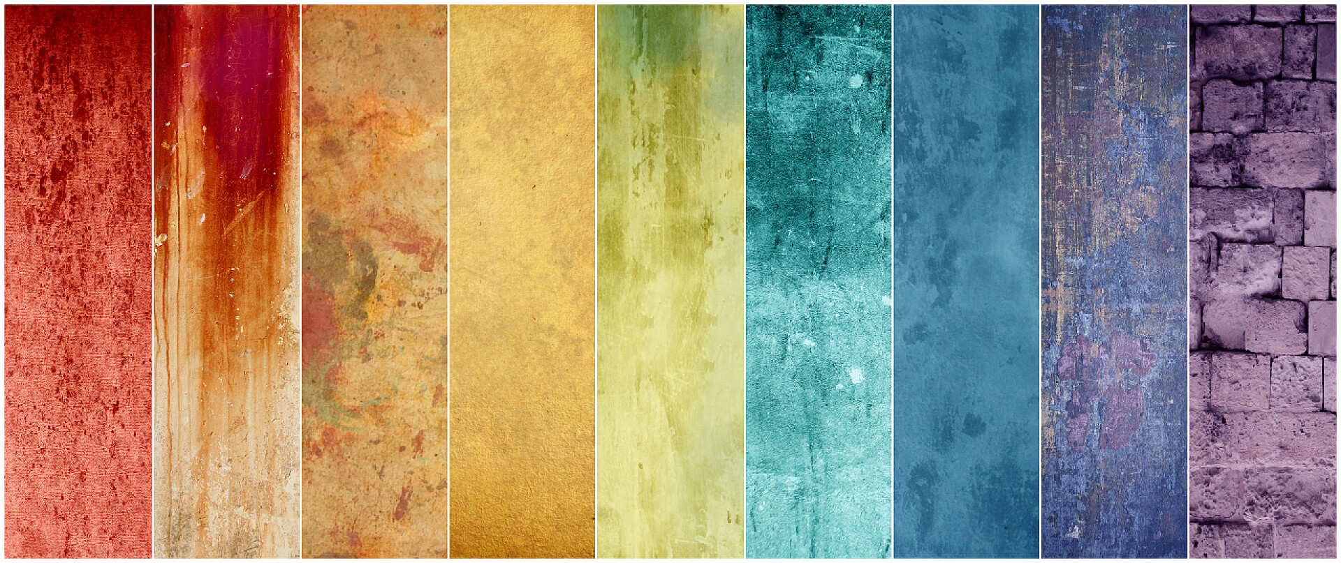 不同的颜色和结构的条纹组成的图片