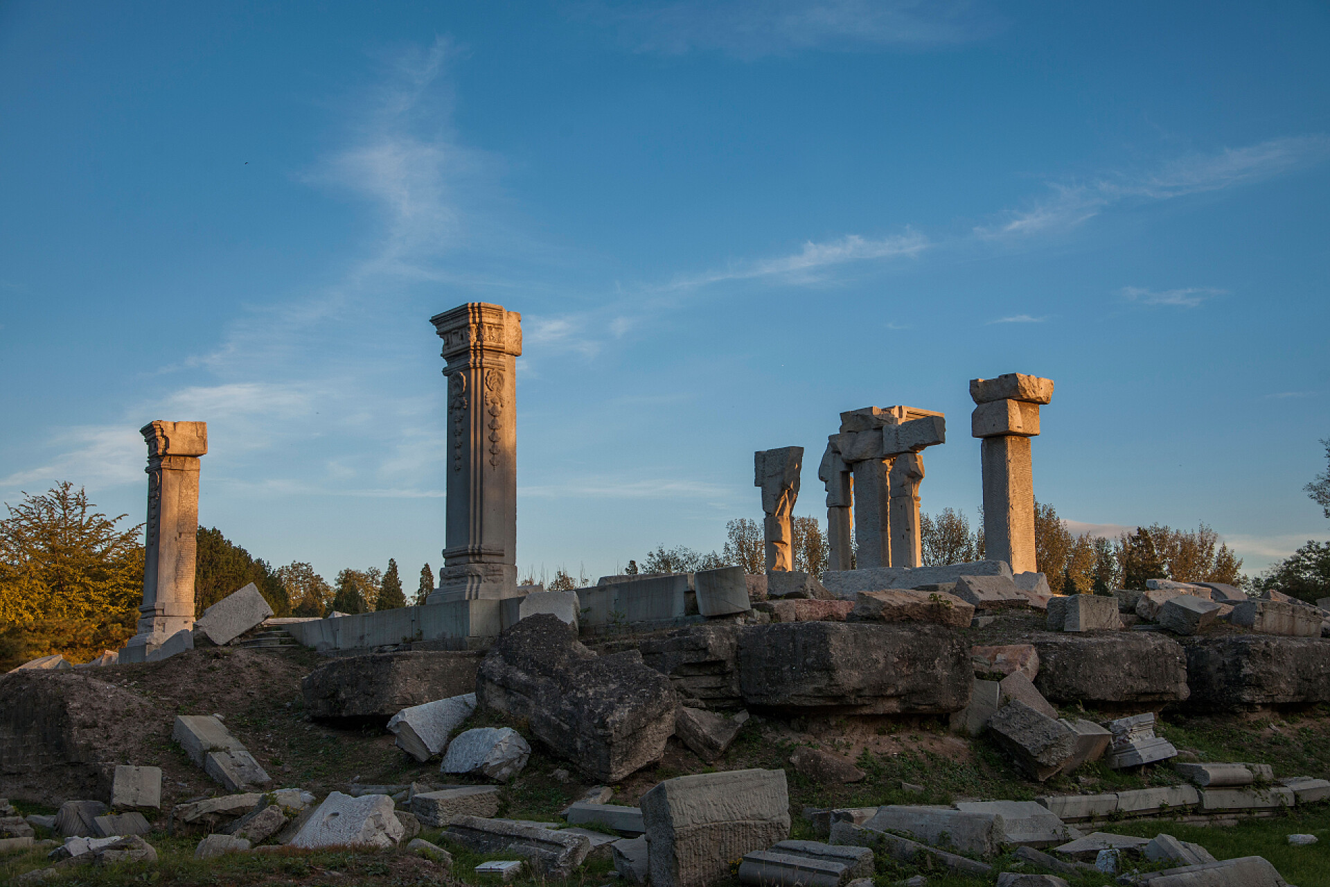户外建筑圆明园遗址公园风景