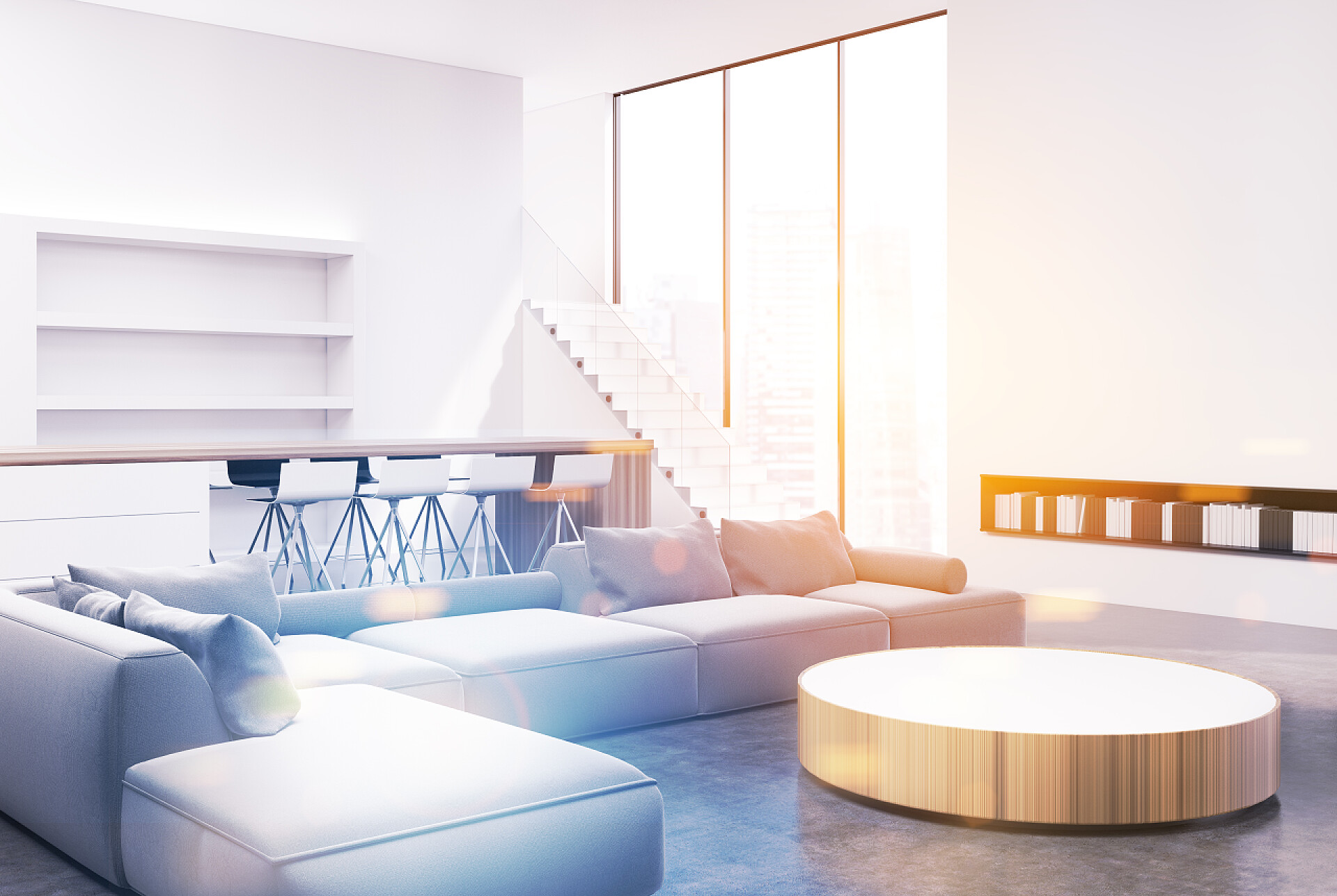 装修设计现代简约室内客厅装潢