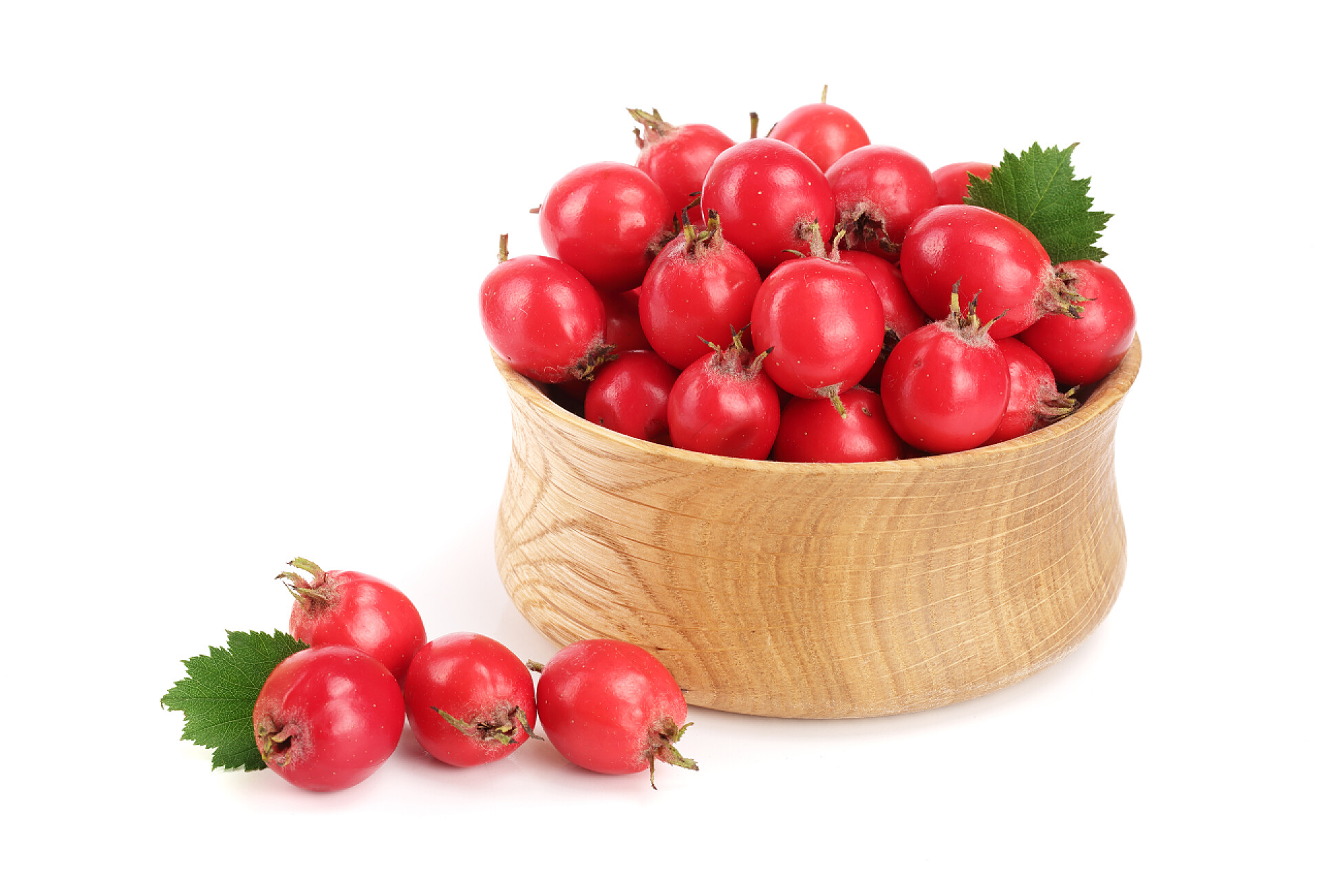 水果白色背景上的山楂果