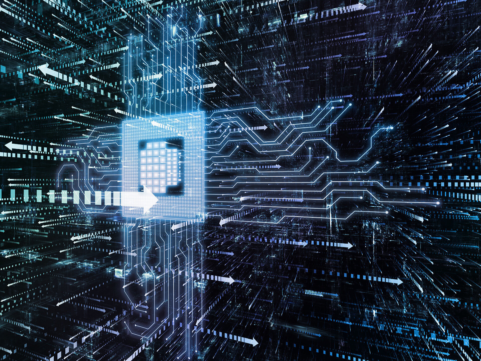 电子行业计算机芯片处理器电路板