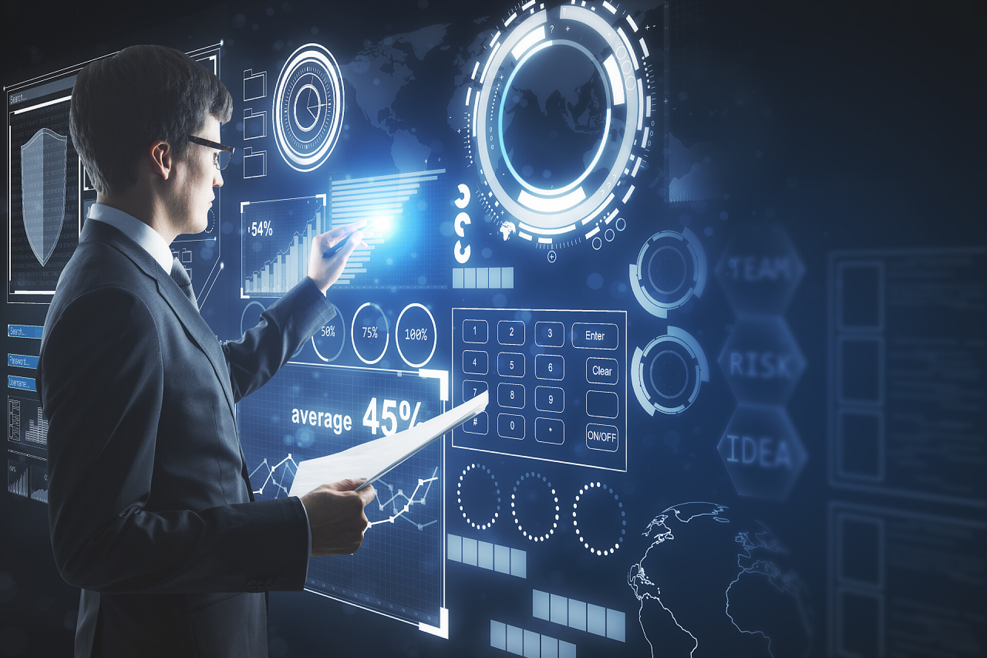 商务数据图表与现代计算机的有机结合