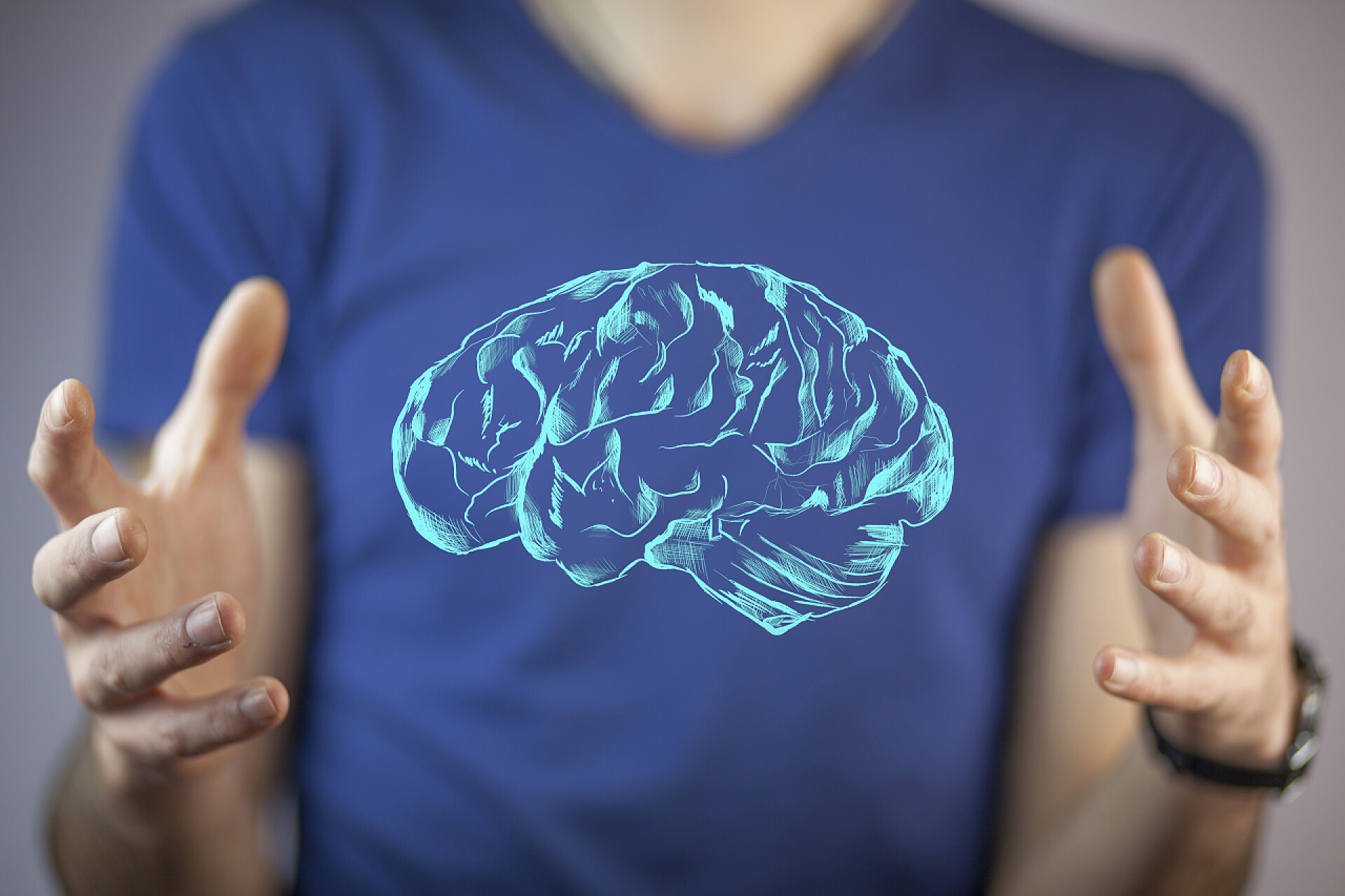 人的手与脑子图标